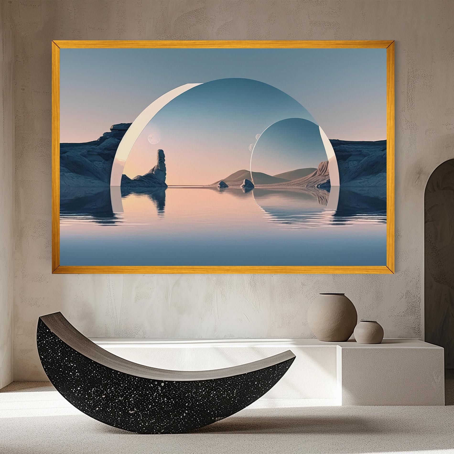 Картина на платно 3d Fantastic Elements mockup 8