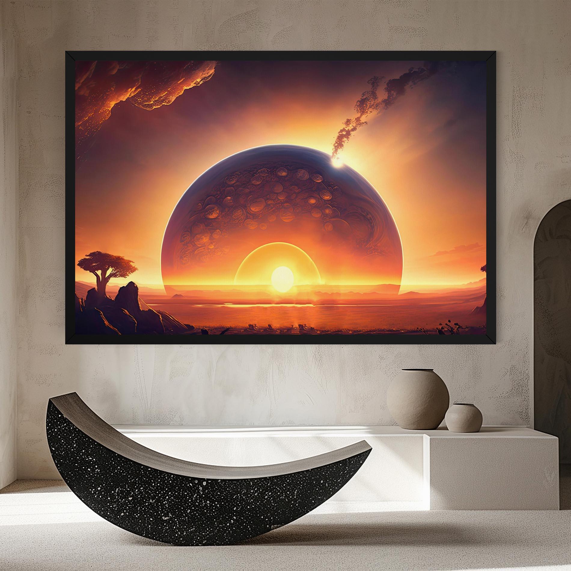 Картина на платно Abstract Fantasy Science mockup 8