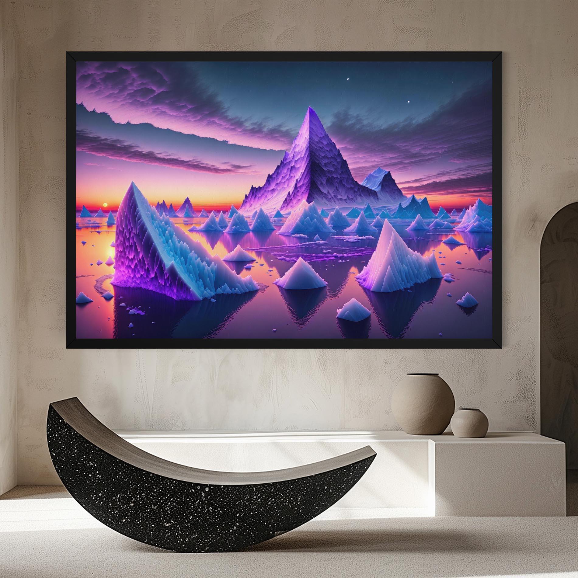 Картина на платно Floating Iceberg mockup 8