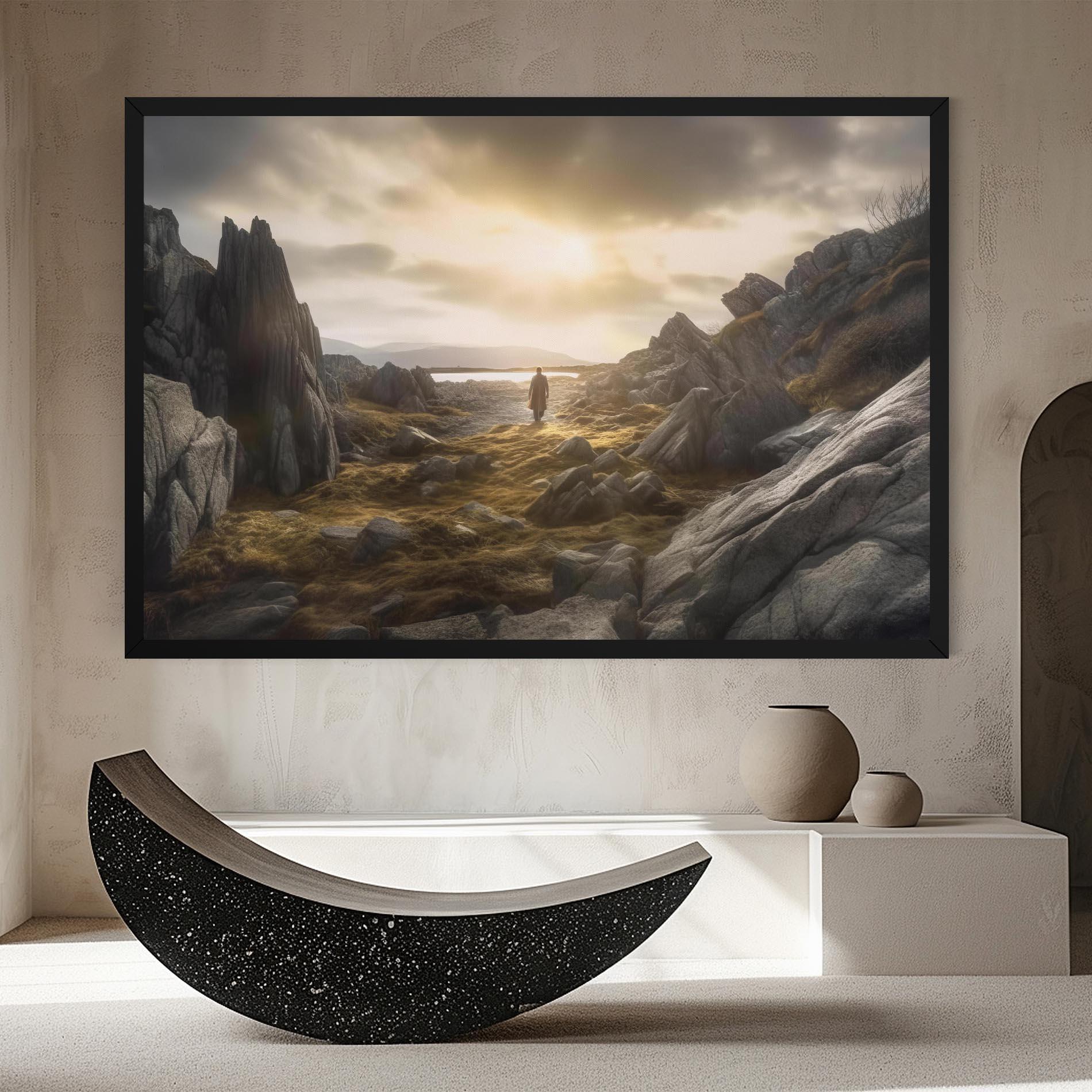 Картина на платно Rocky Area Man mockup 8