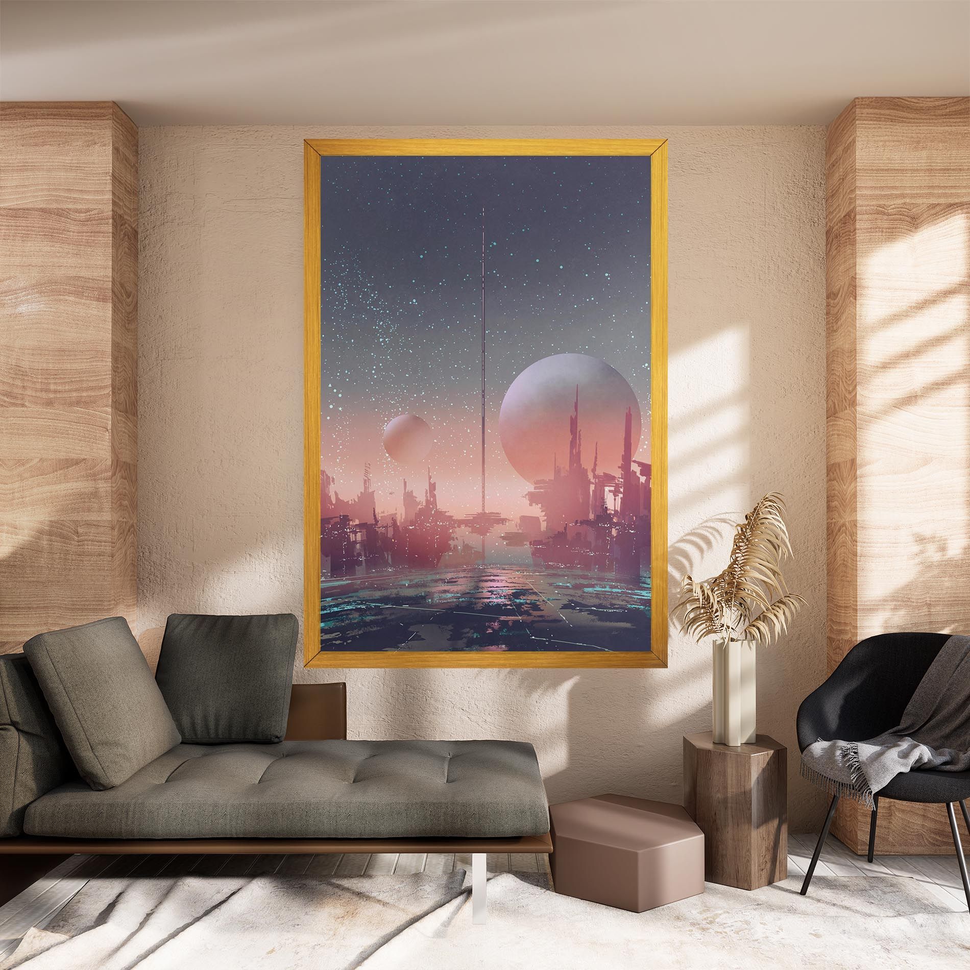 Futuristic Alien Buildings mockup 8