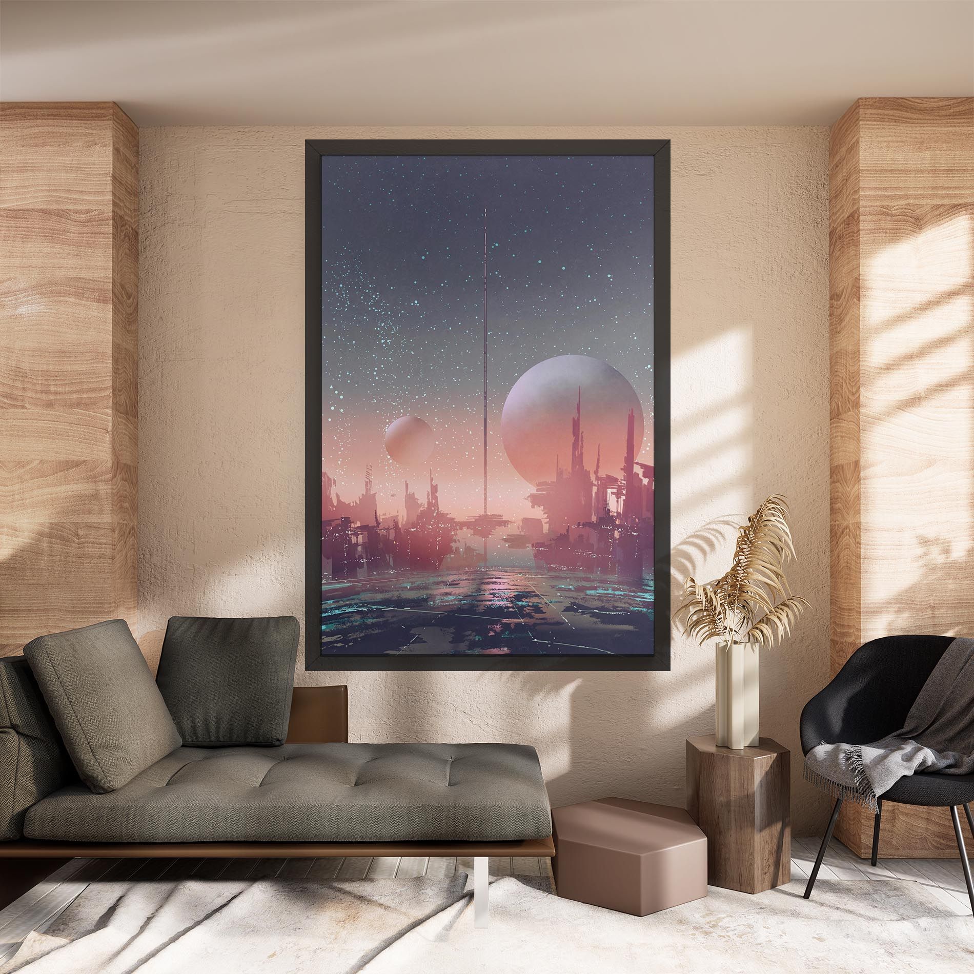 Futuristic Alien Buildings mockup 8