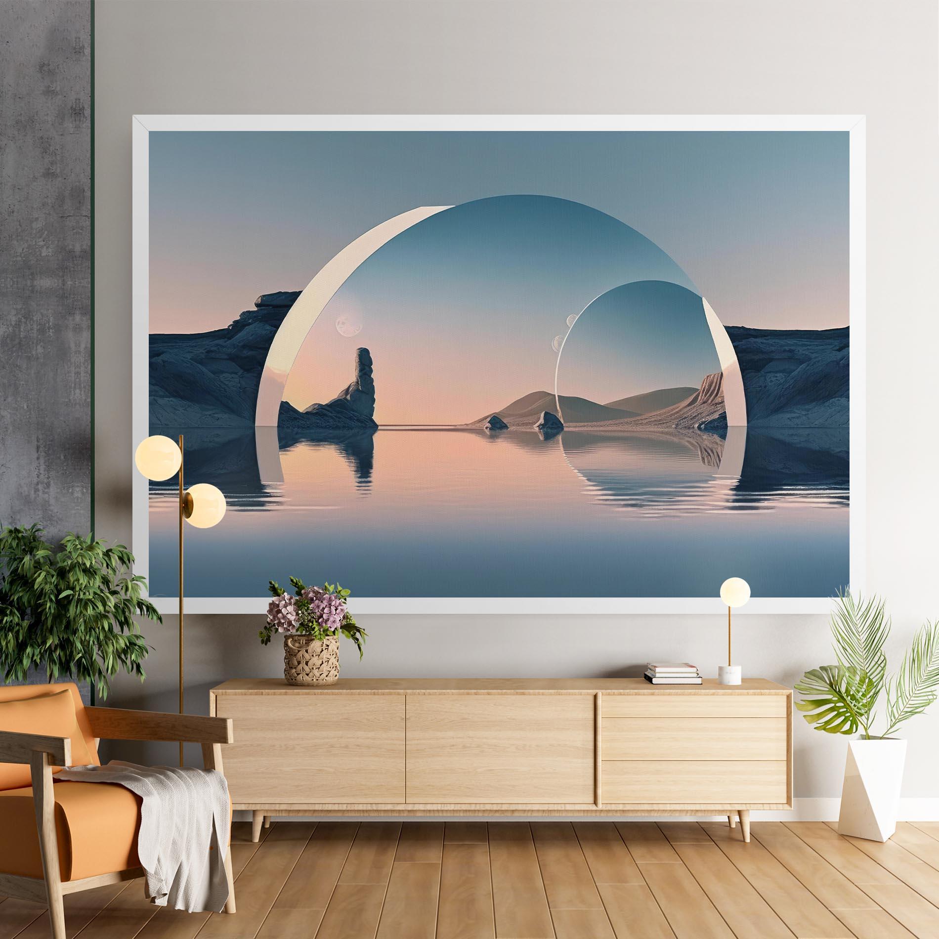 Картина на платно 3d Fantastic Elements mockup 9