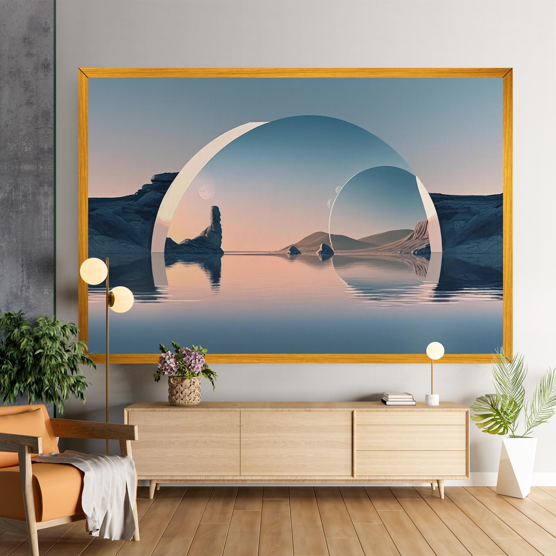 Картина на платно 3d Fantastic Elements mockup 9