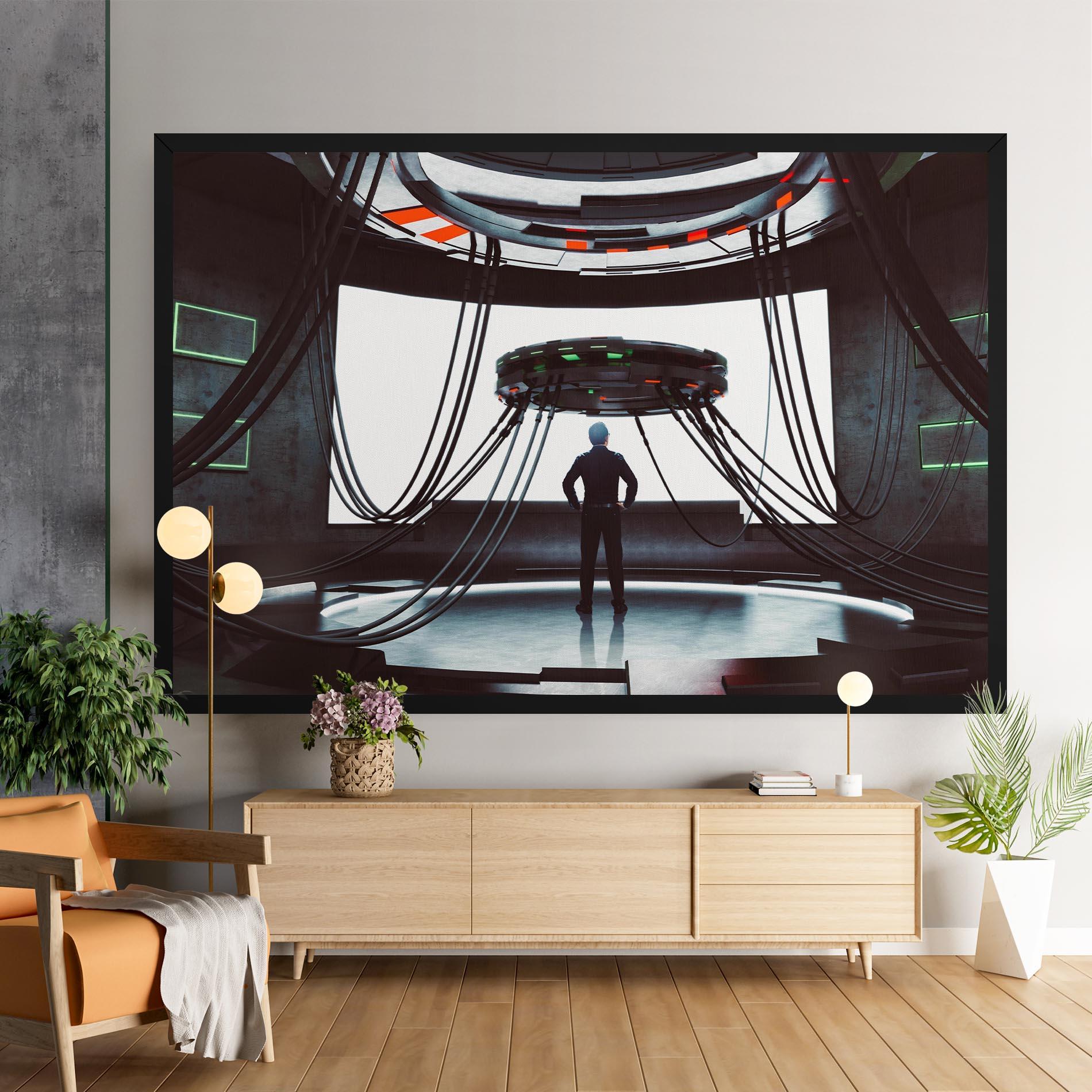 Картина на платно Cyber Chronicle mockup 9