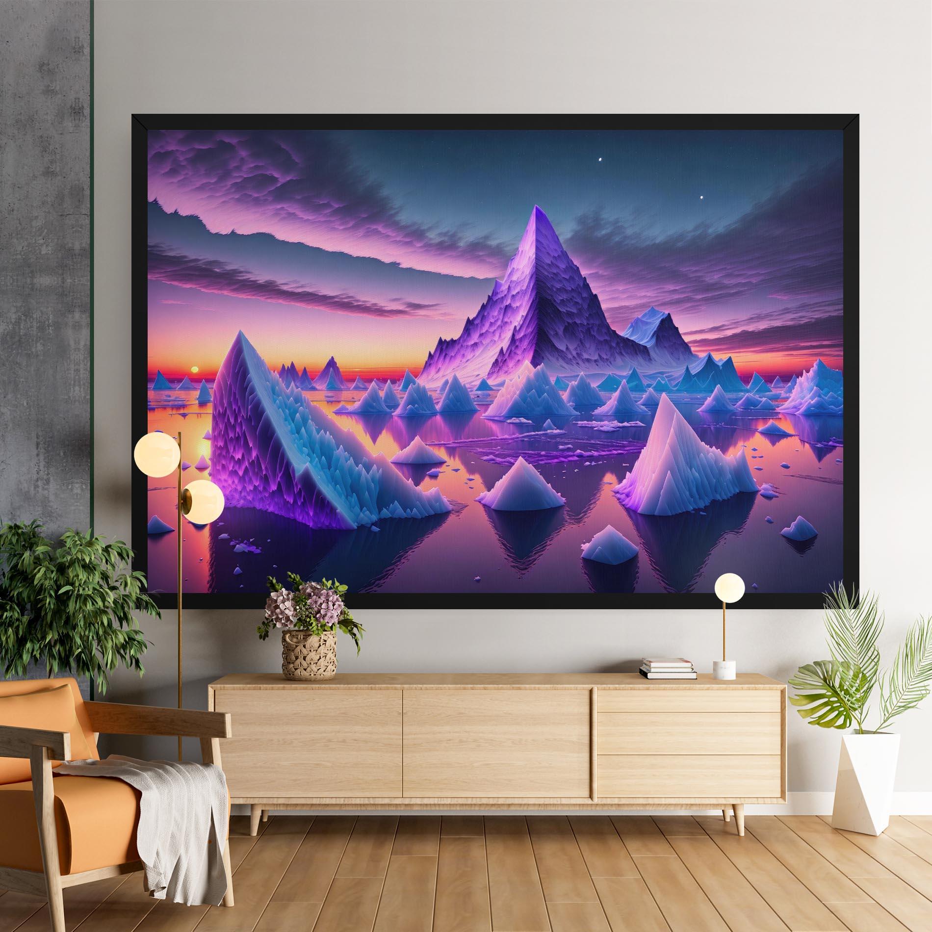 Картина на платно Floating Iceberg mockup 9