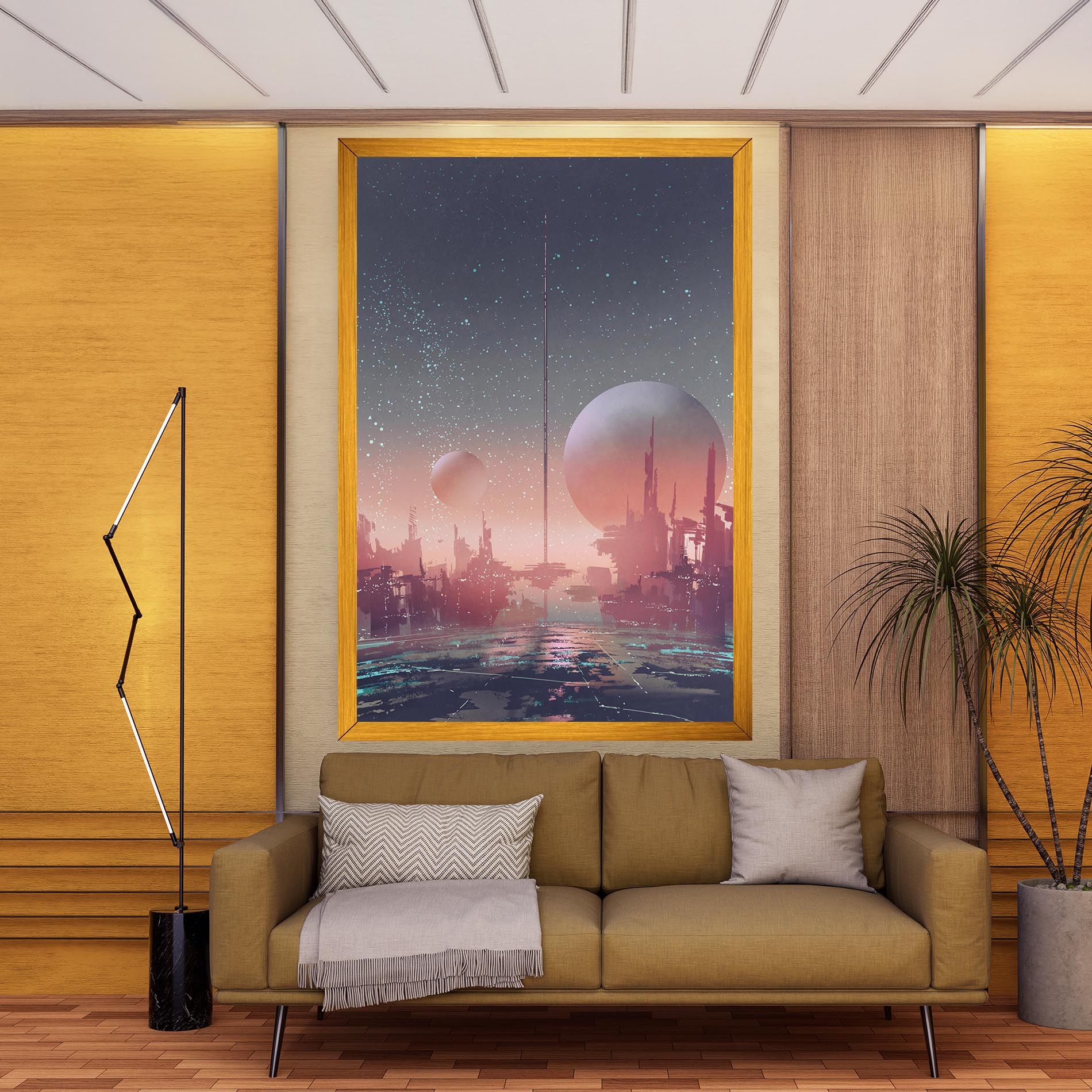 Futuristic Alien Buildings mockup 9