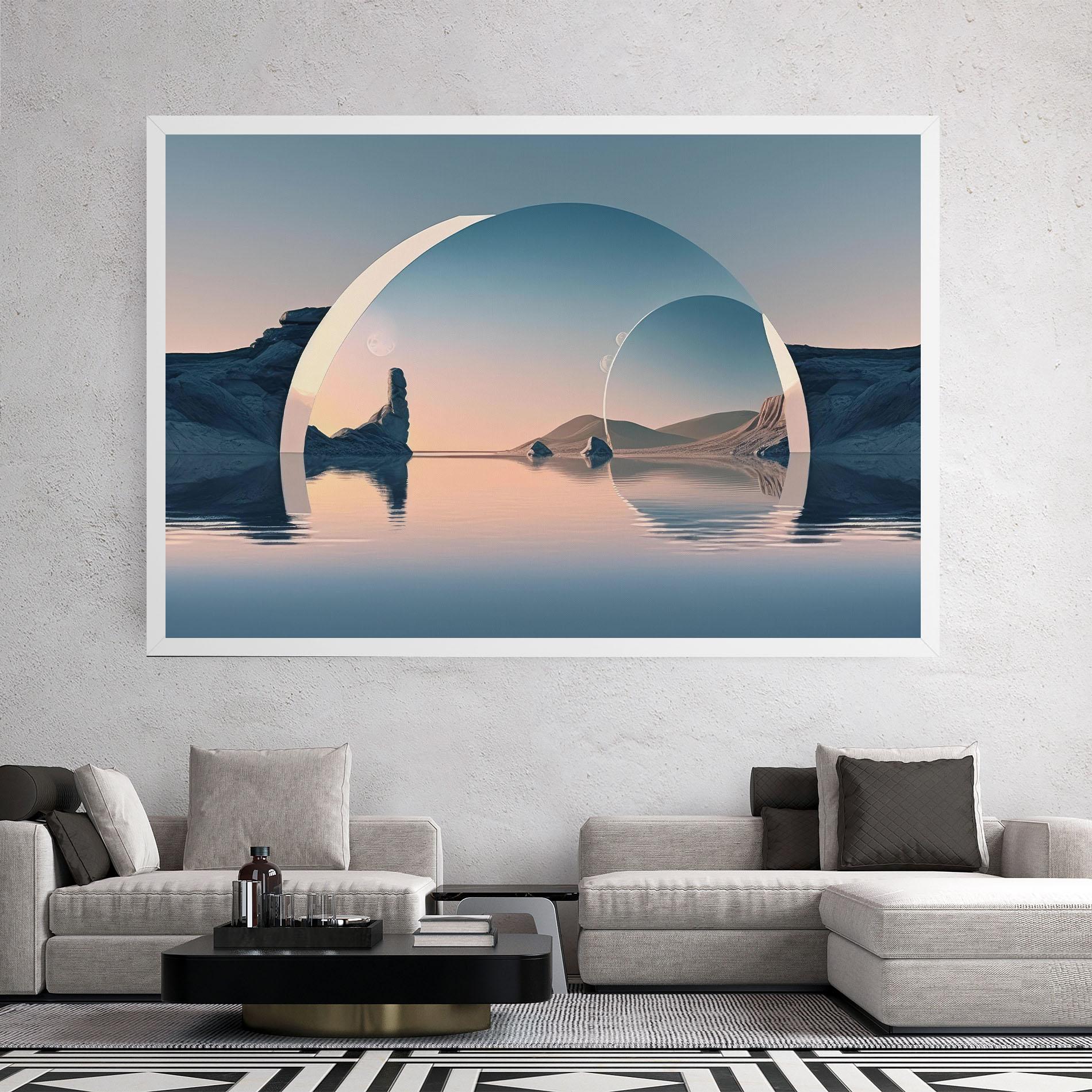 Картина на платно 3d Fantastic Elements mockup 2