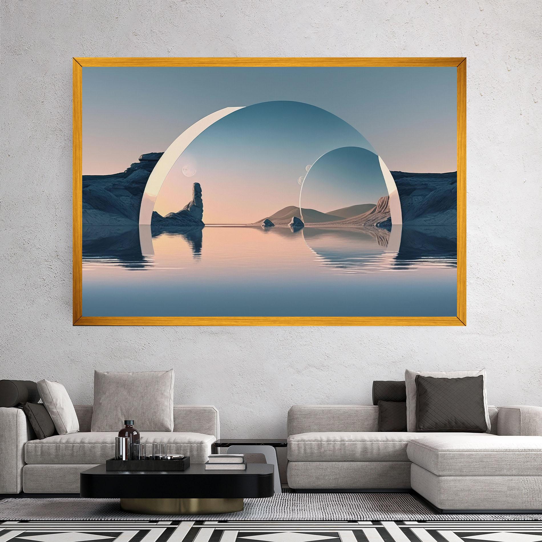 Картина на платно 3d Fantastic Elements mockup 2