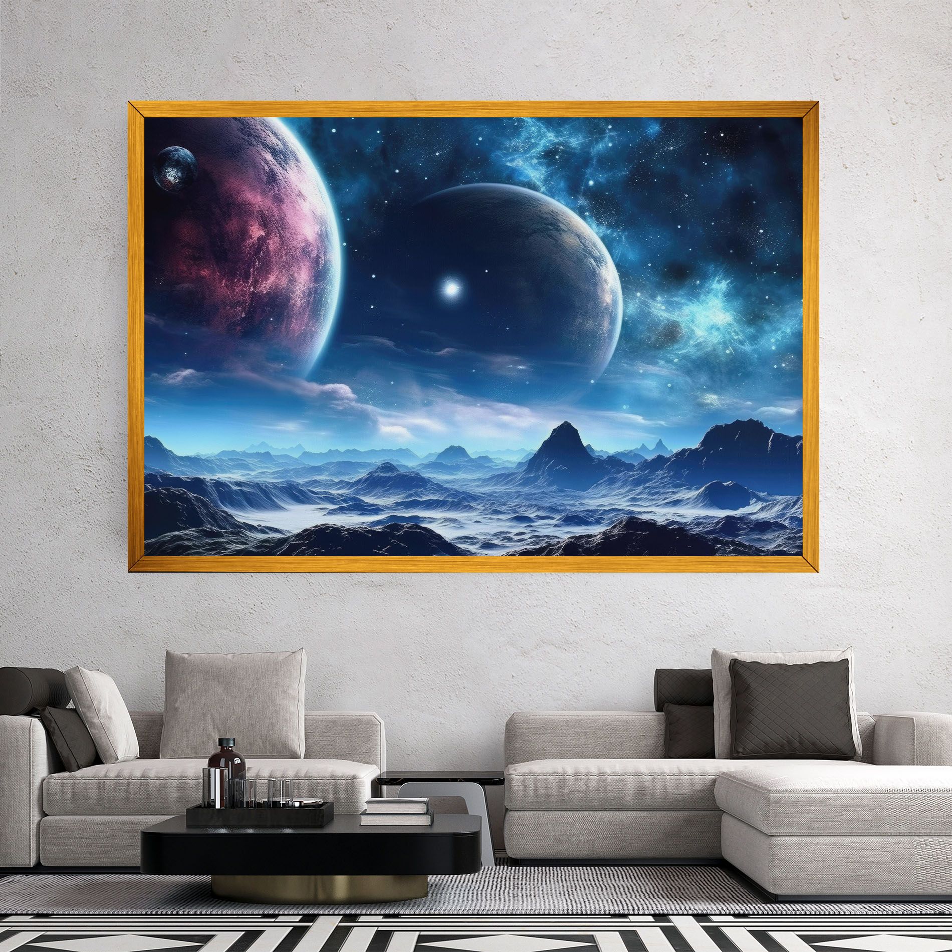 Space Planets And Stars mockup 2