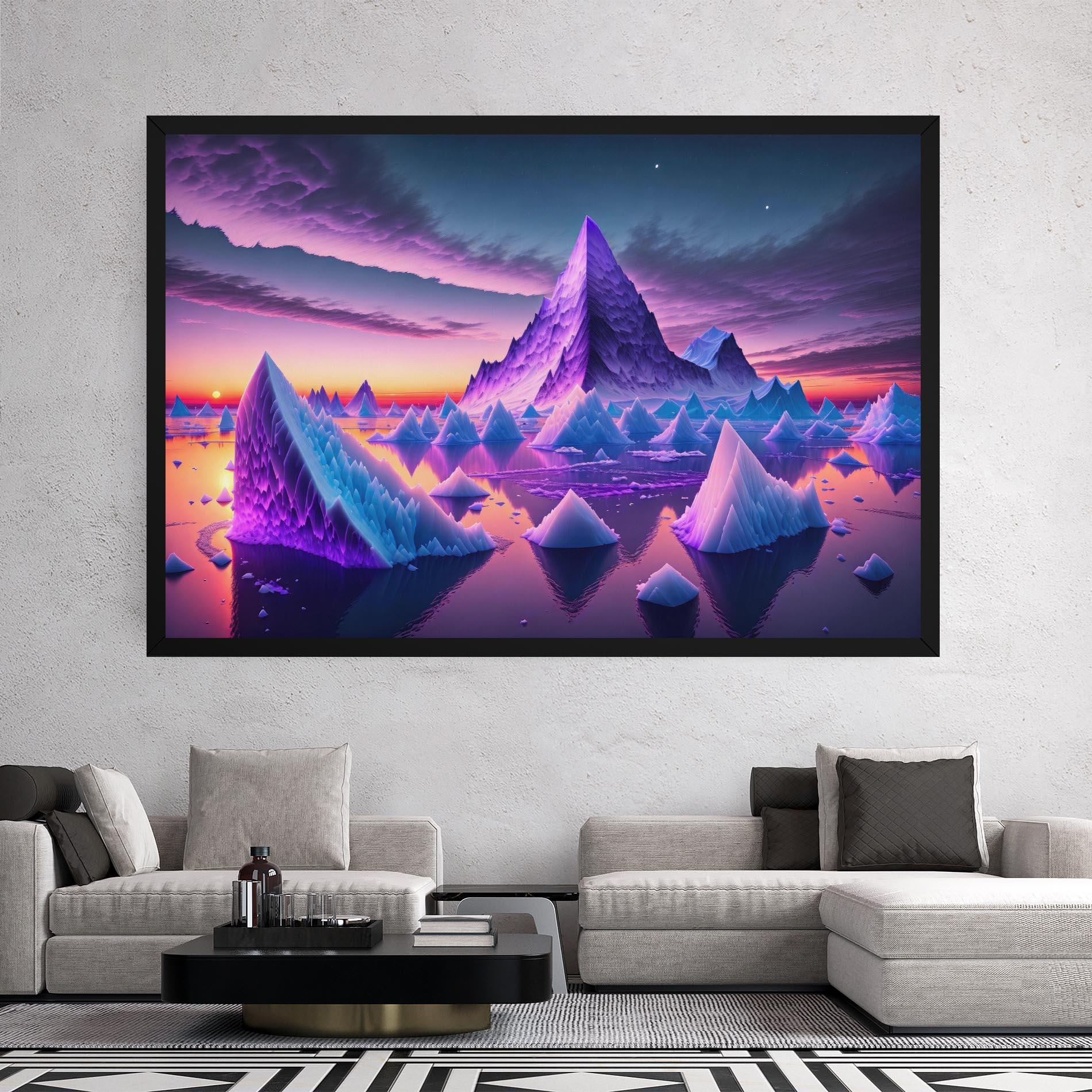 Картина на платно Floating Iceberg mockup 2