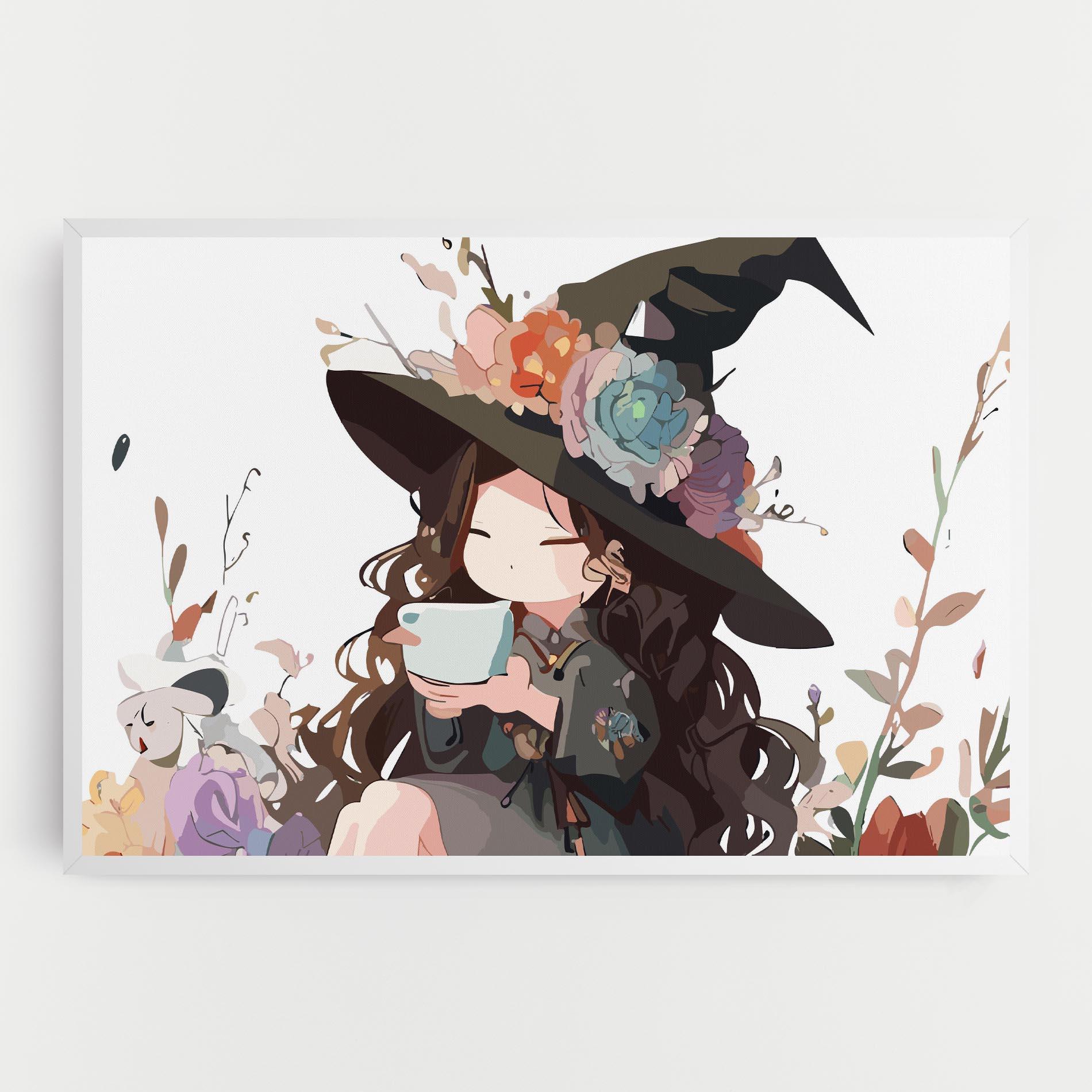 Картина на платно Cute Witch mockup 0