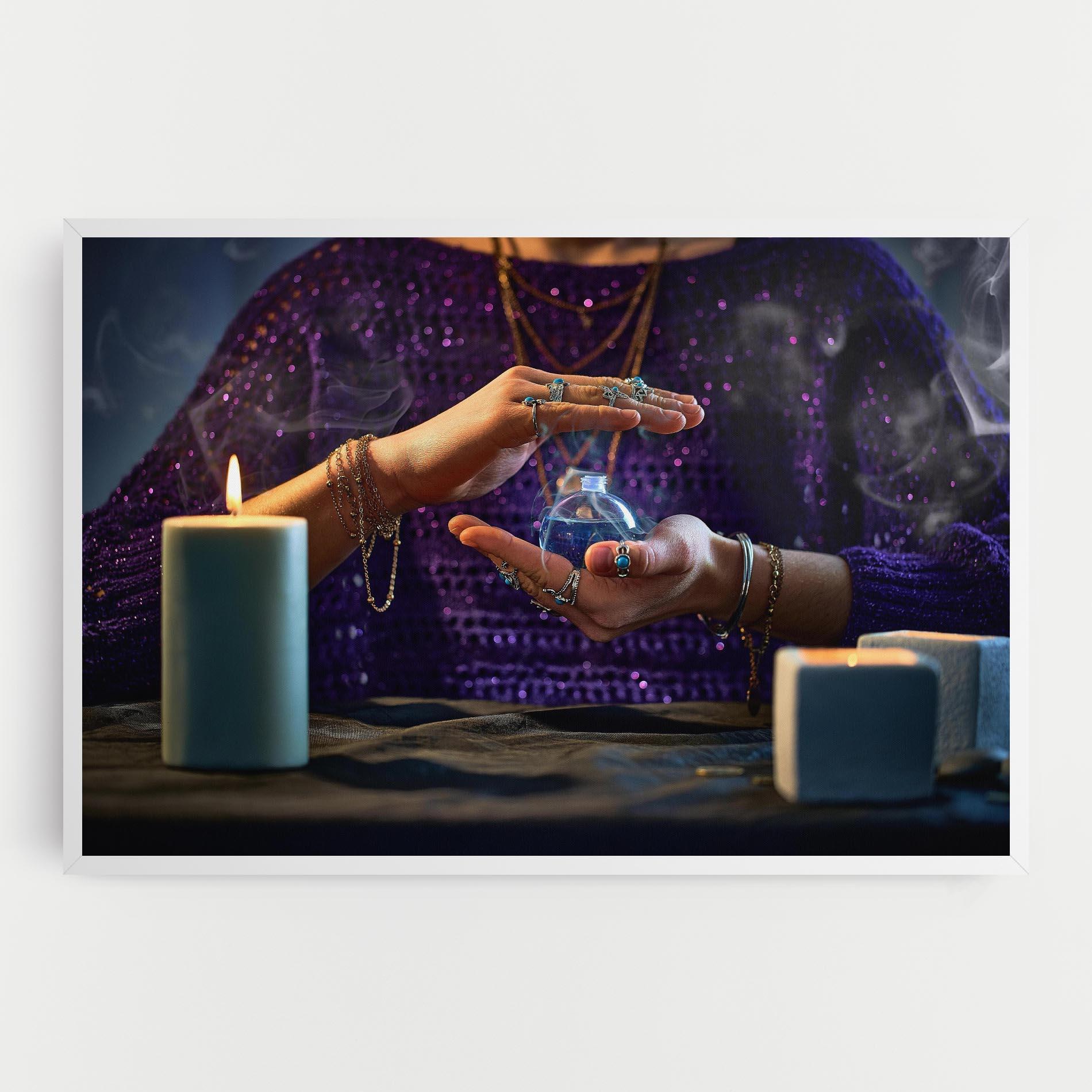 Картина на платно Witch Magic Smoke mockup 0