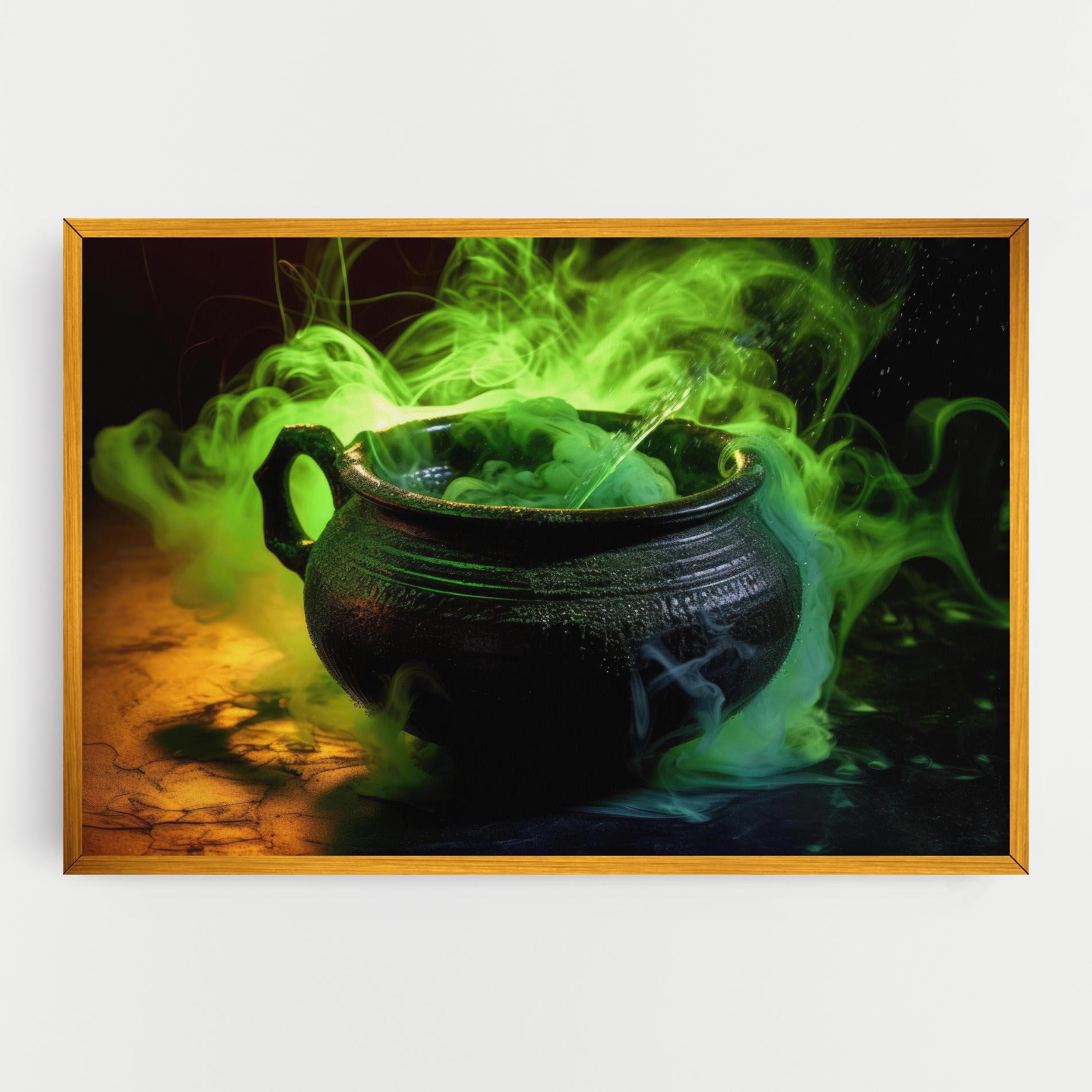 Картина на платно Green Portion mockup 0