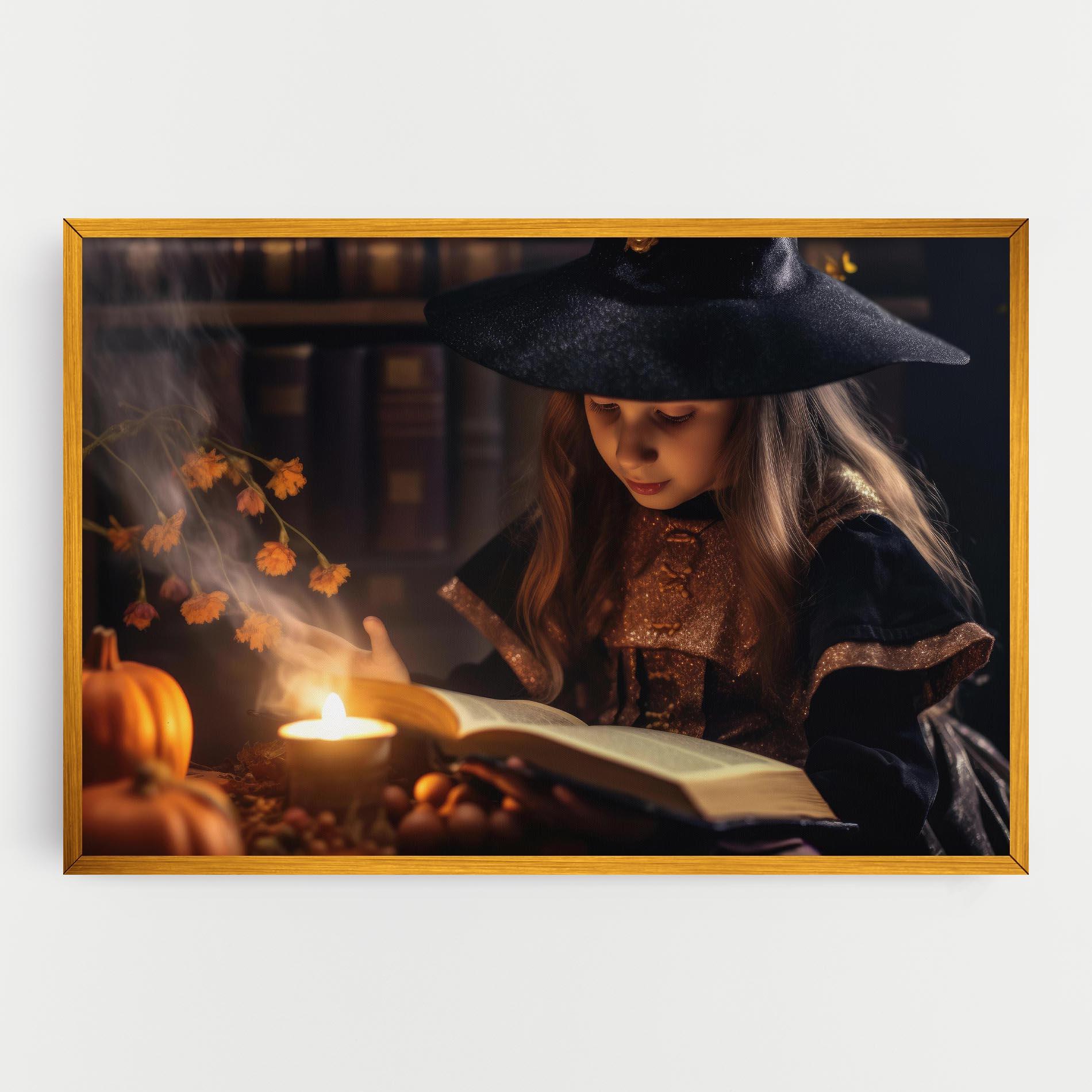 Картина на платно Little Witch mockup 0