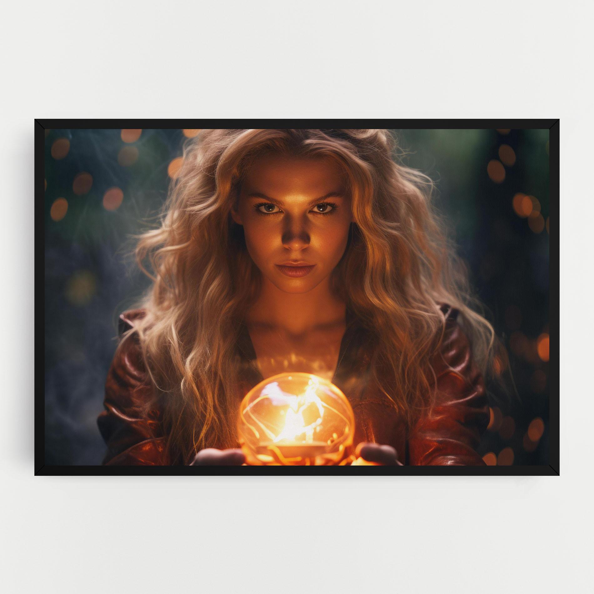 Картина на платно Beautiful Woman Witch mockup 0