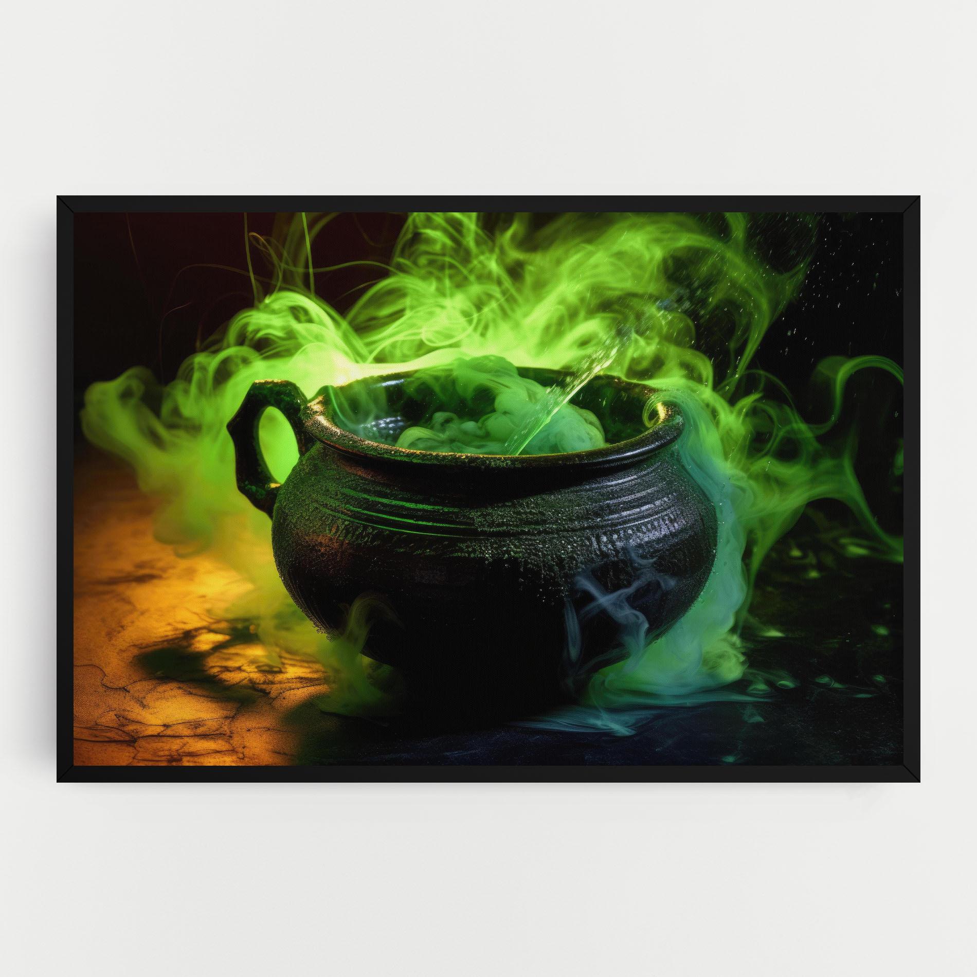 Картина на платно Green Portion mockup 0