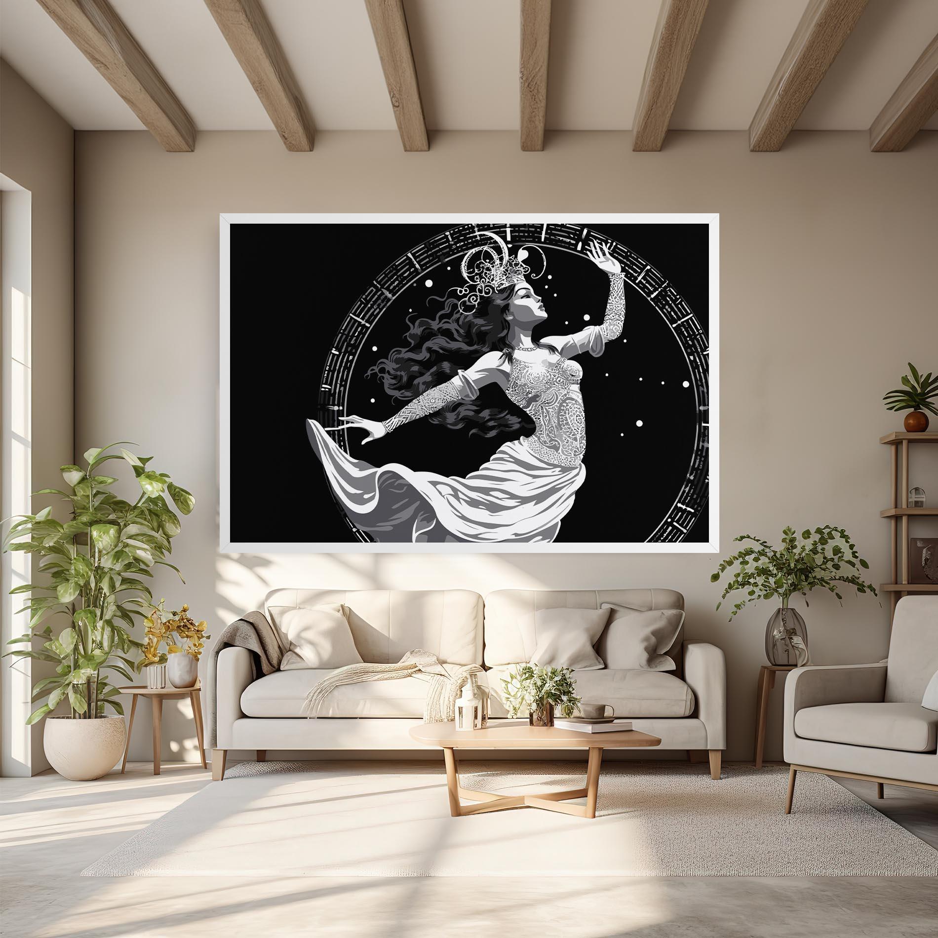 Картина на платно Beautiful Witch mockup 6