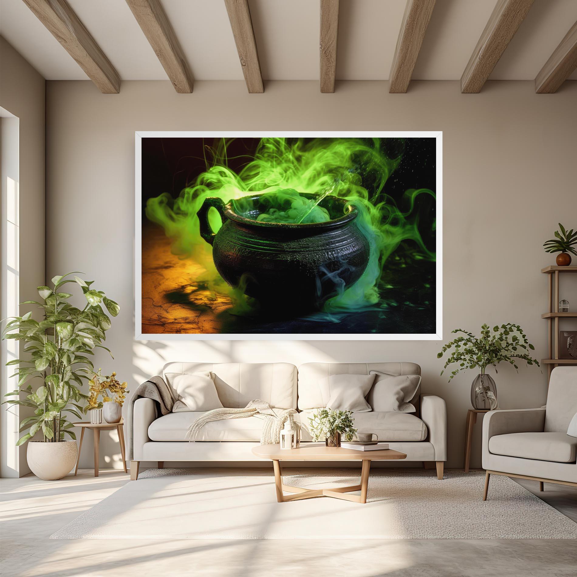 Картина на платно Green Portion mockup 6