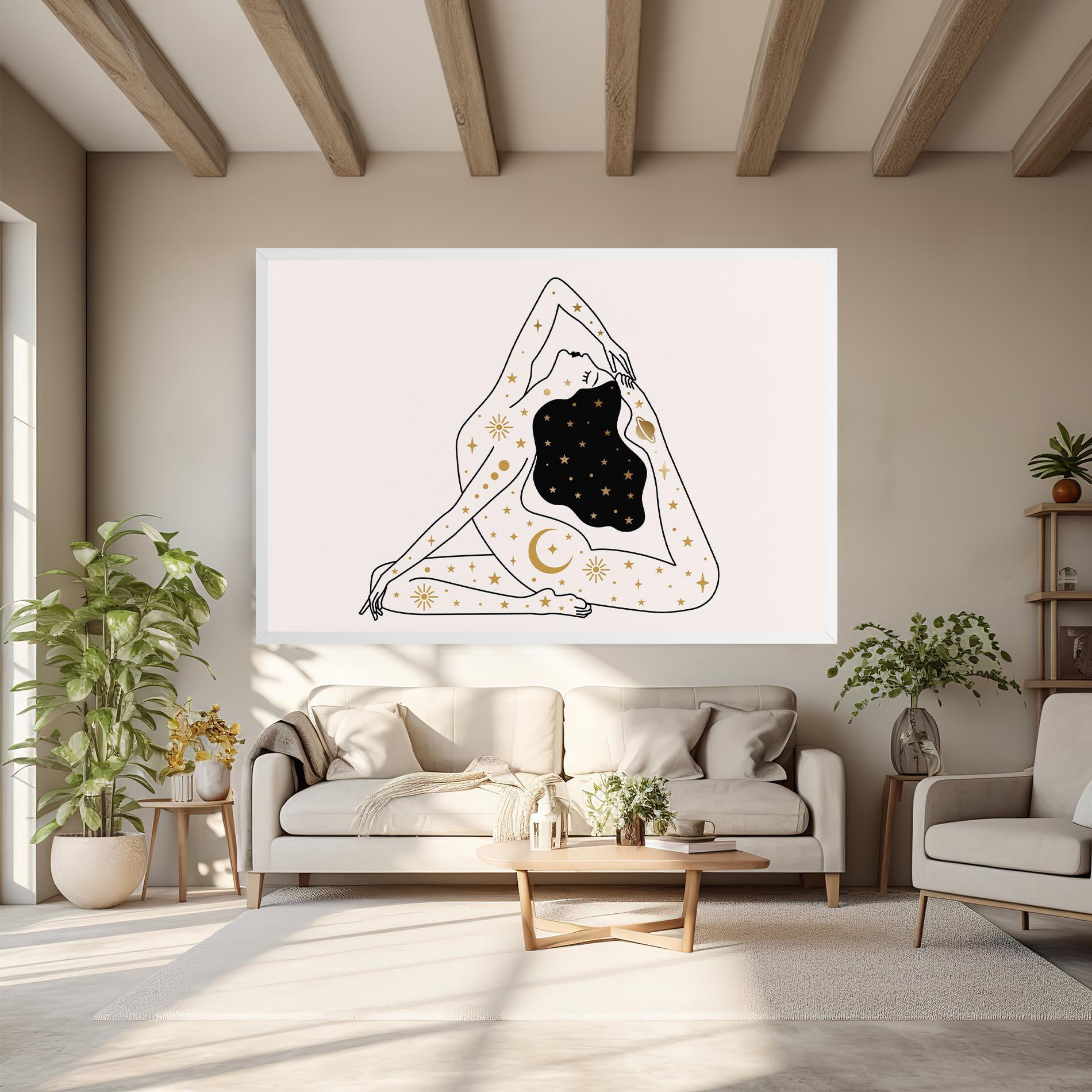 Картина на платно Stars Witch mockup 6