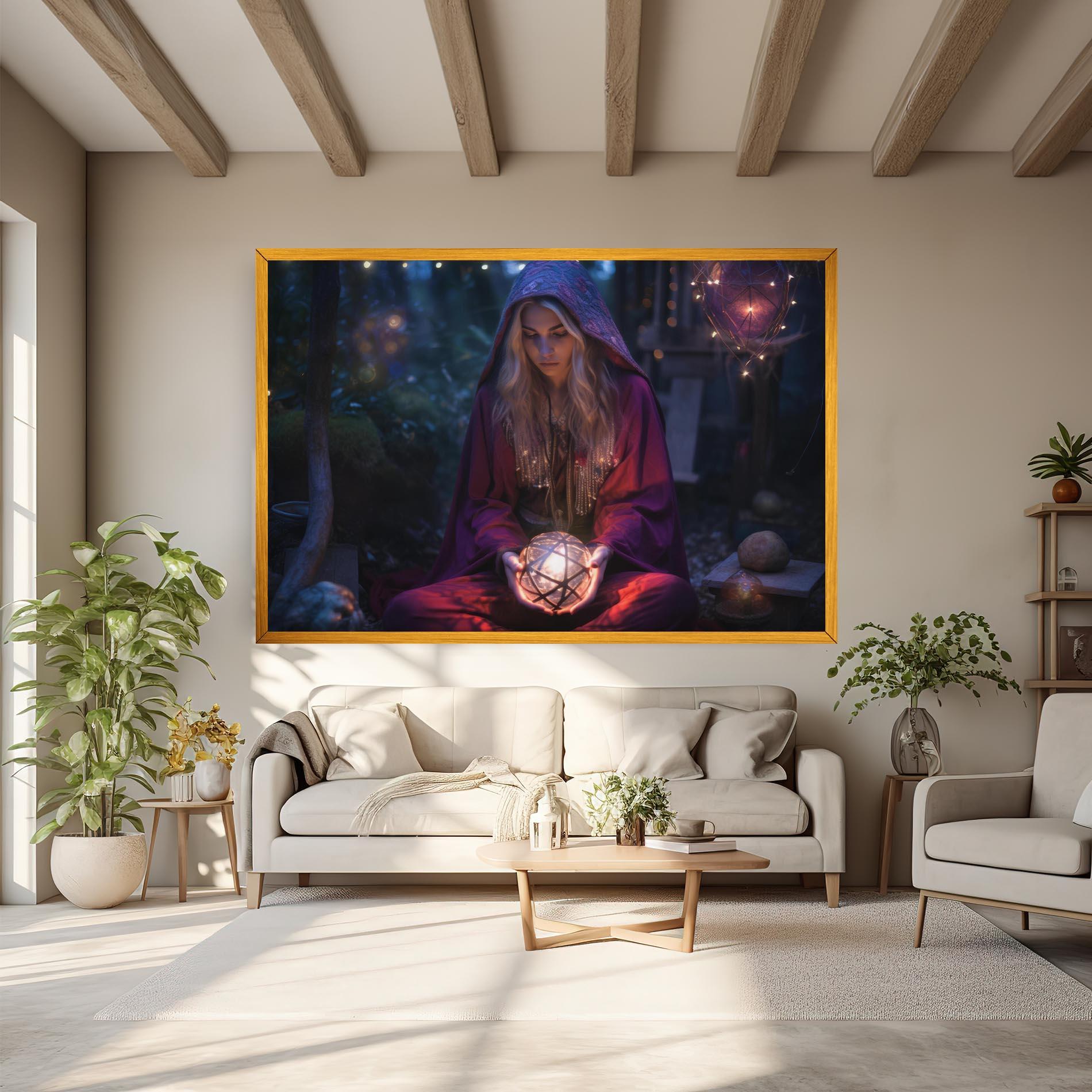 Картина на платно Garden Witch mockup 6