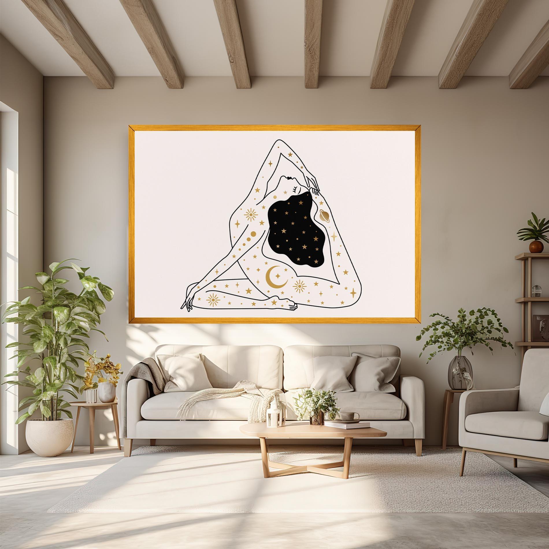 Картина на платно Stars Witch mockup 6