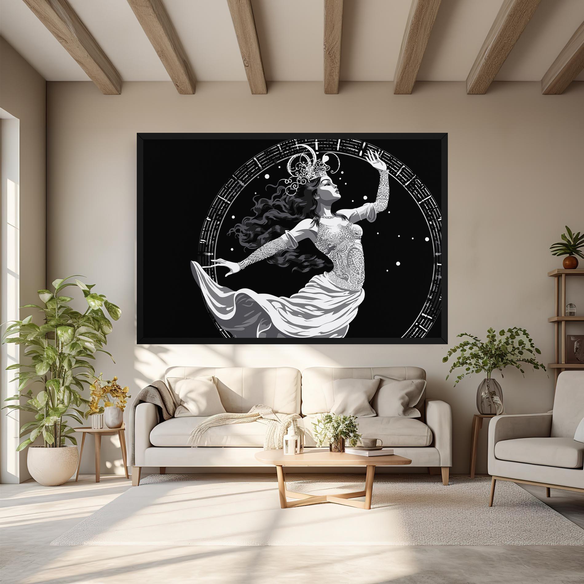 Картина на платно Beautiful Witch mockup 6