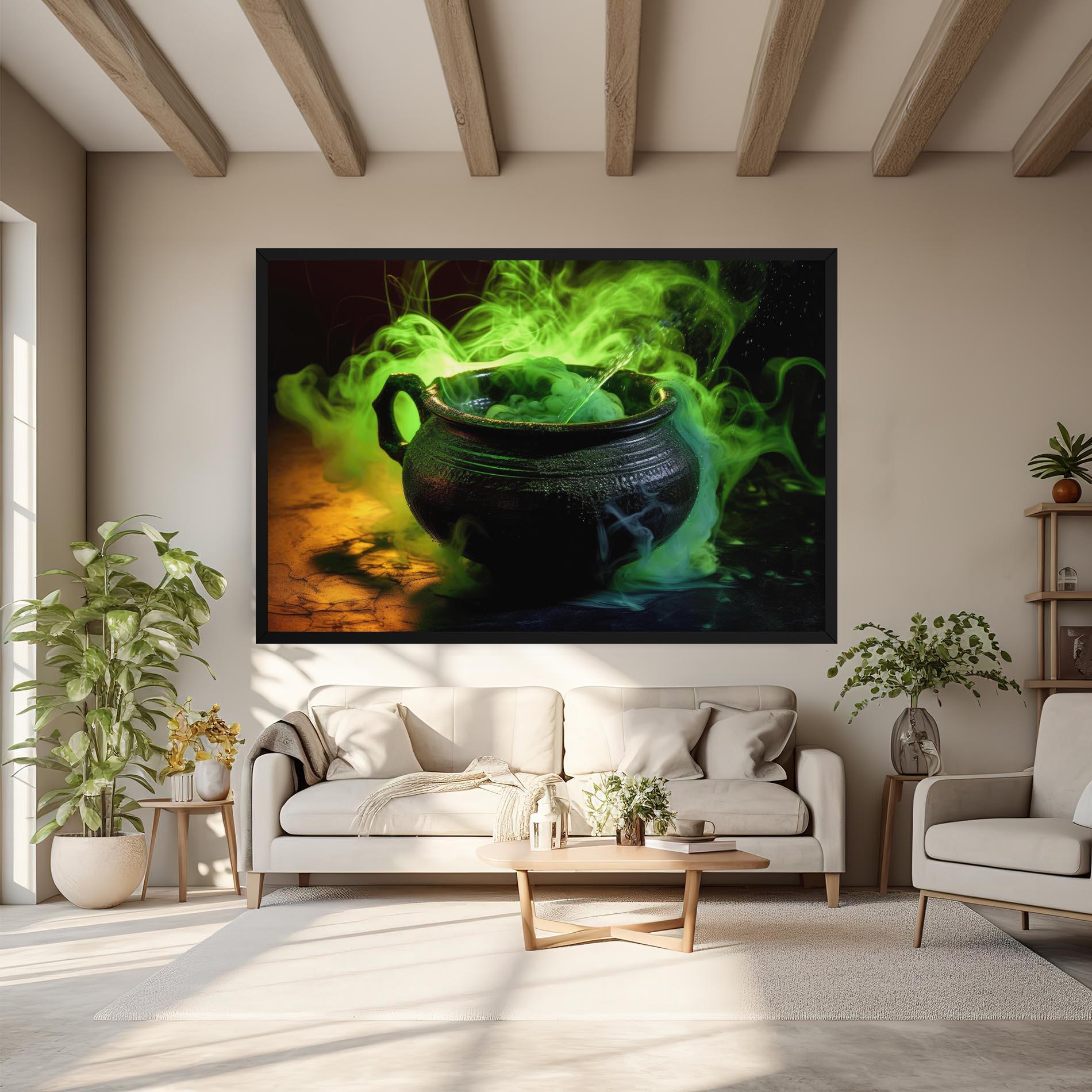 Картина на платно Green Portion mockup 6