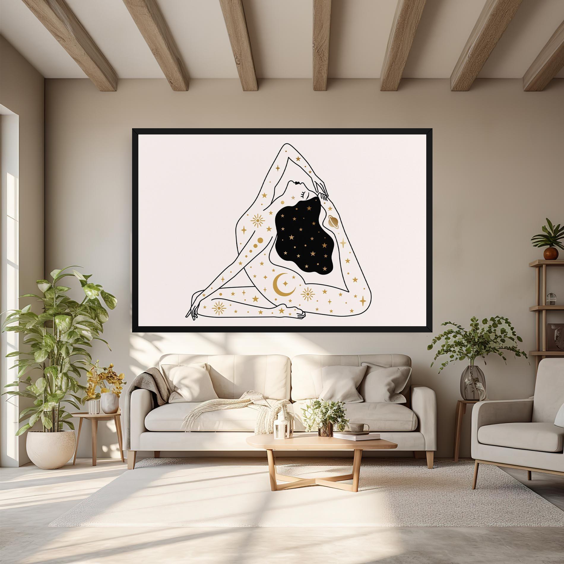 Картина на платно Stars Witch mockup 6