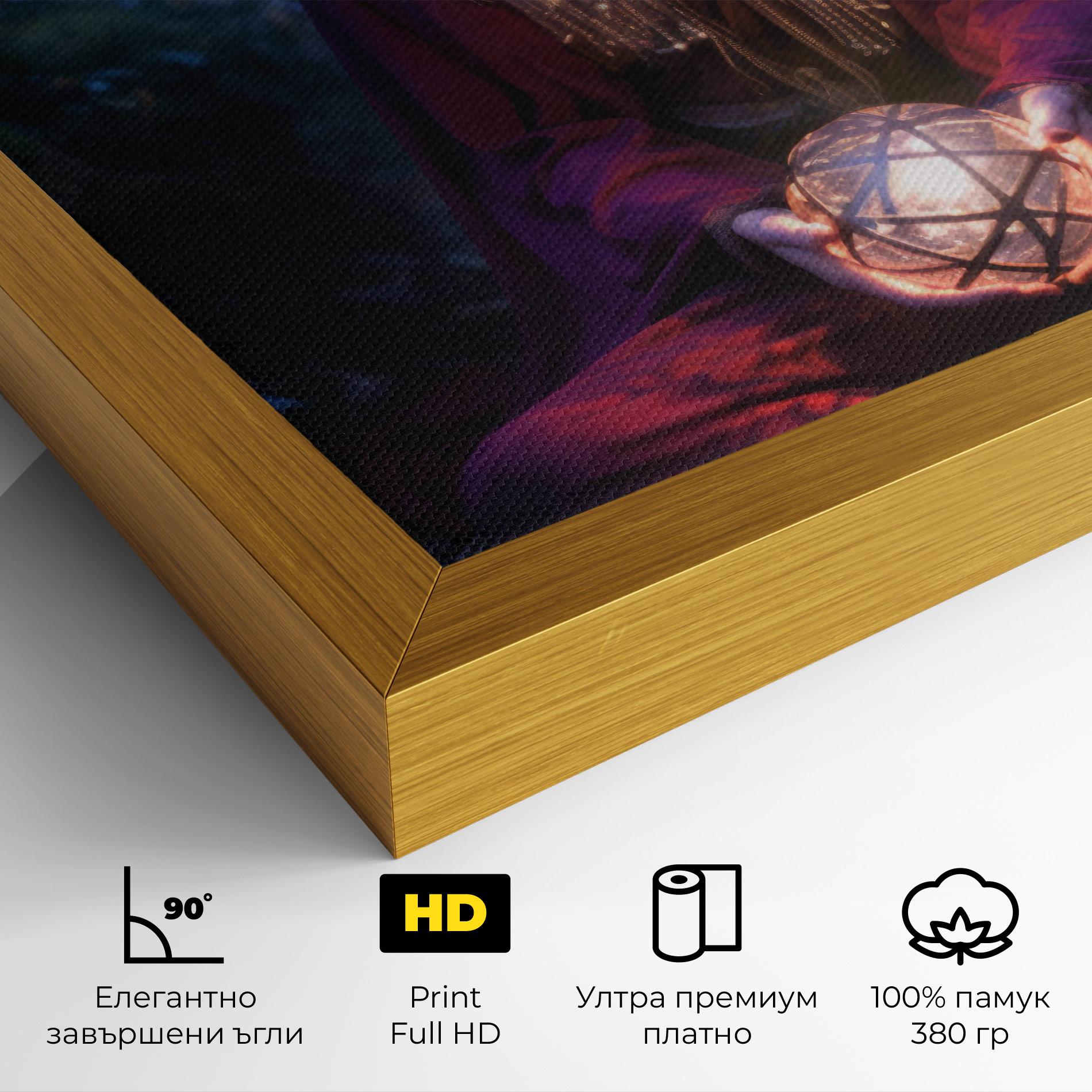 Картина на платно Garden Witch mockup 4