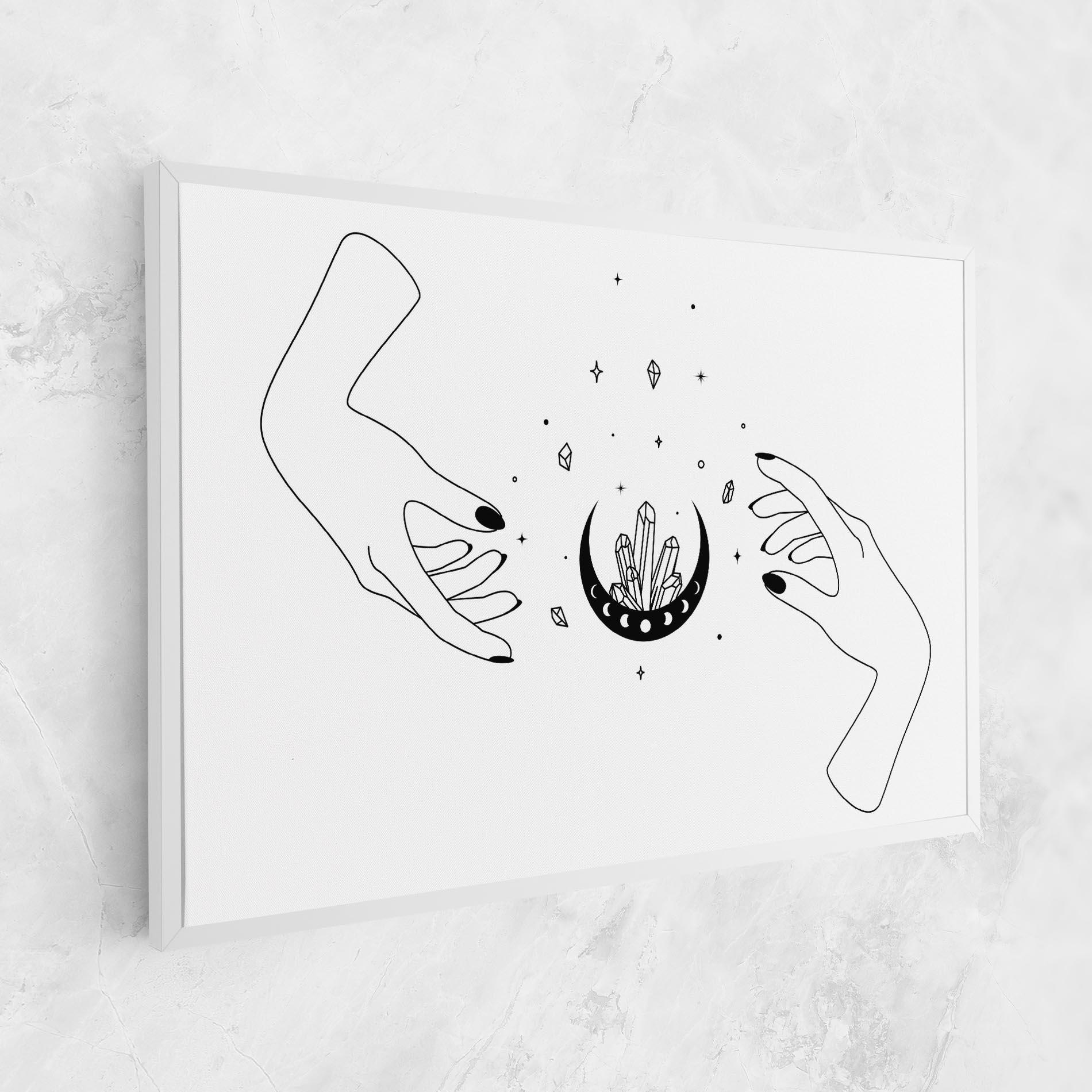 Картина на платно Crystal Hand mockup 1