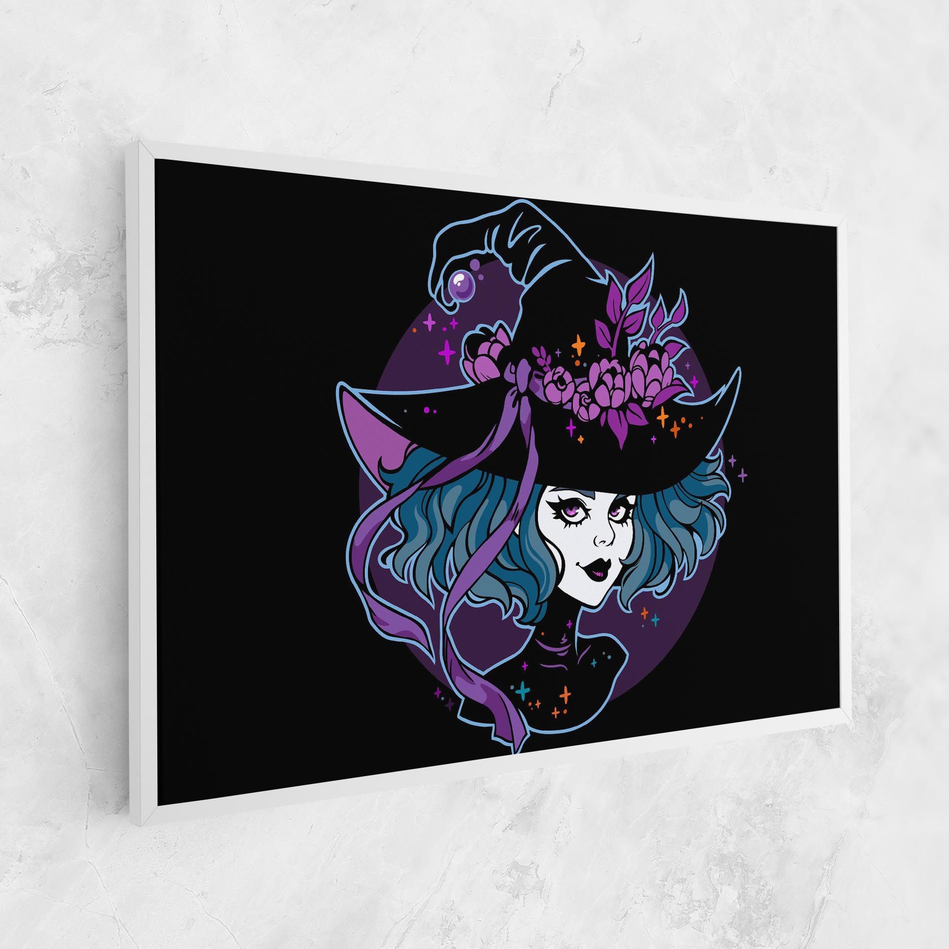 Cute Purple Witch mockup 1