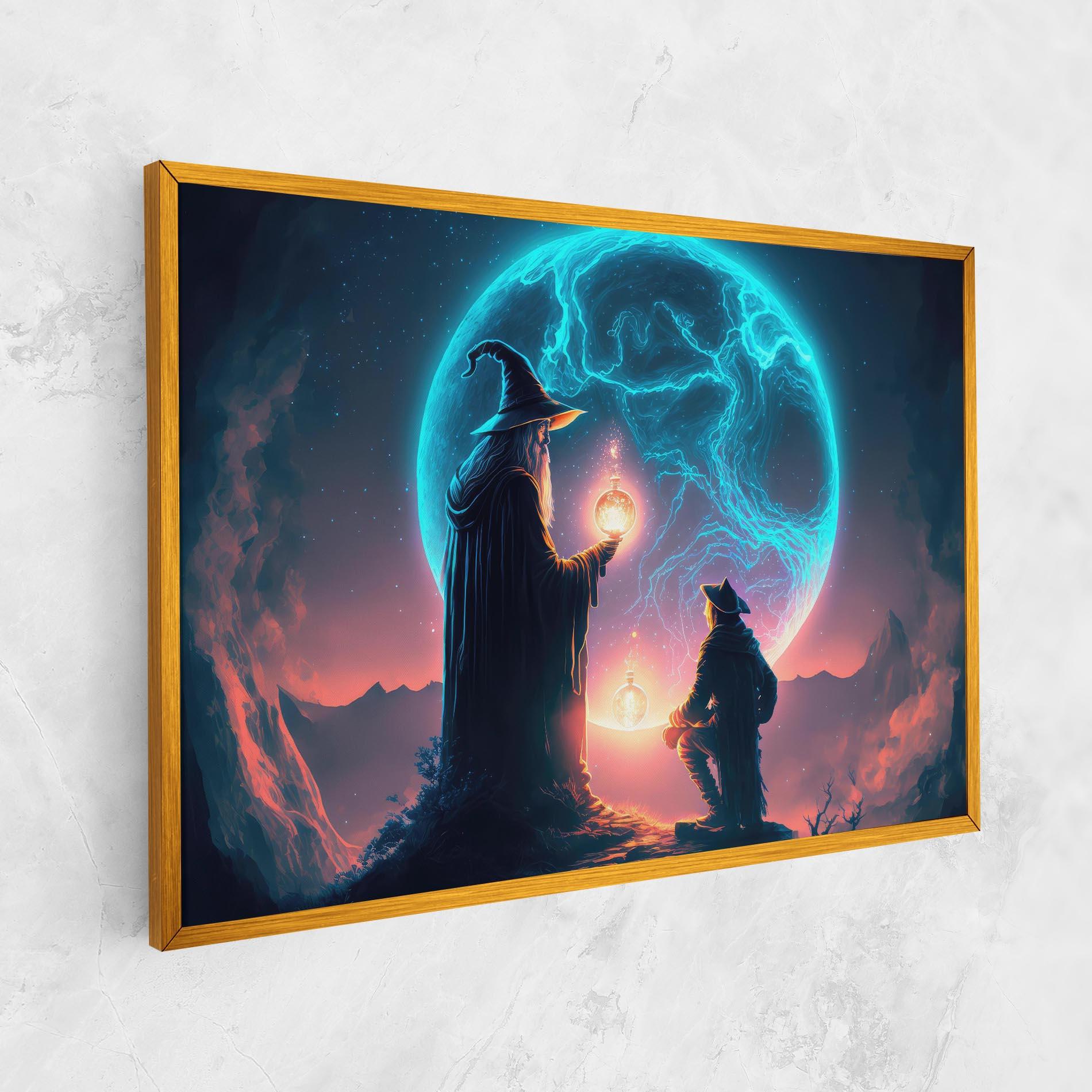 Картина на платно Wizard Magic mockup 1