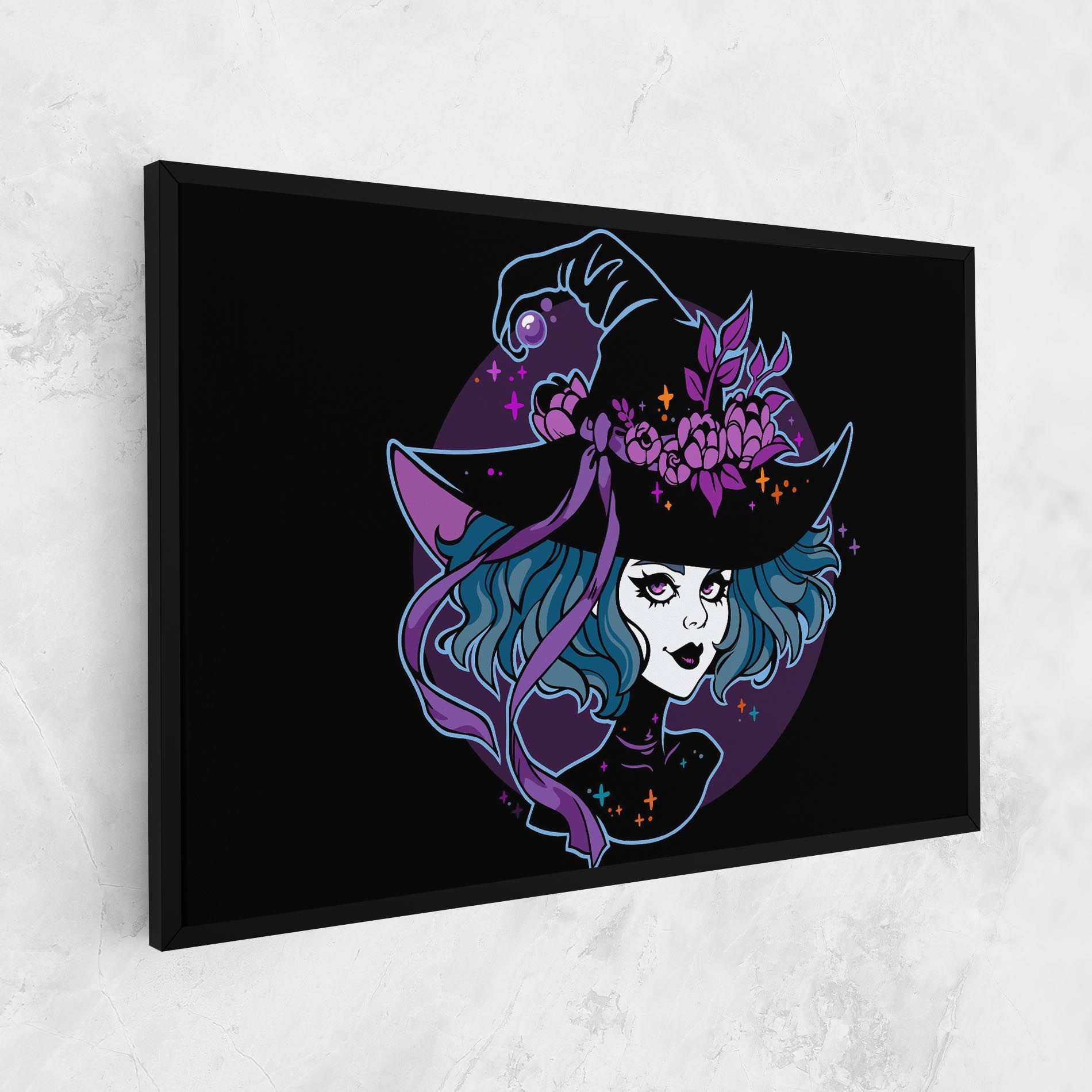 Cute Purple Witch mockup 1