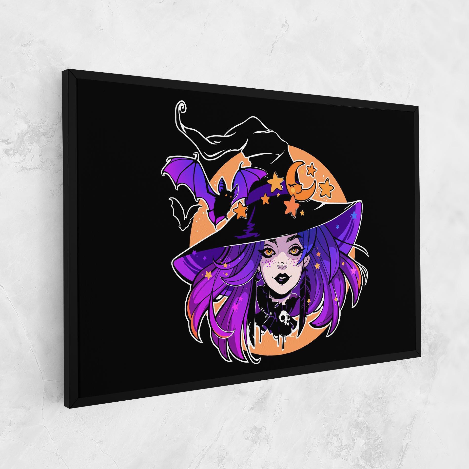 Картина на платно Purple Witch mockup 1