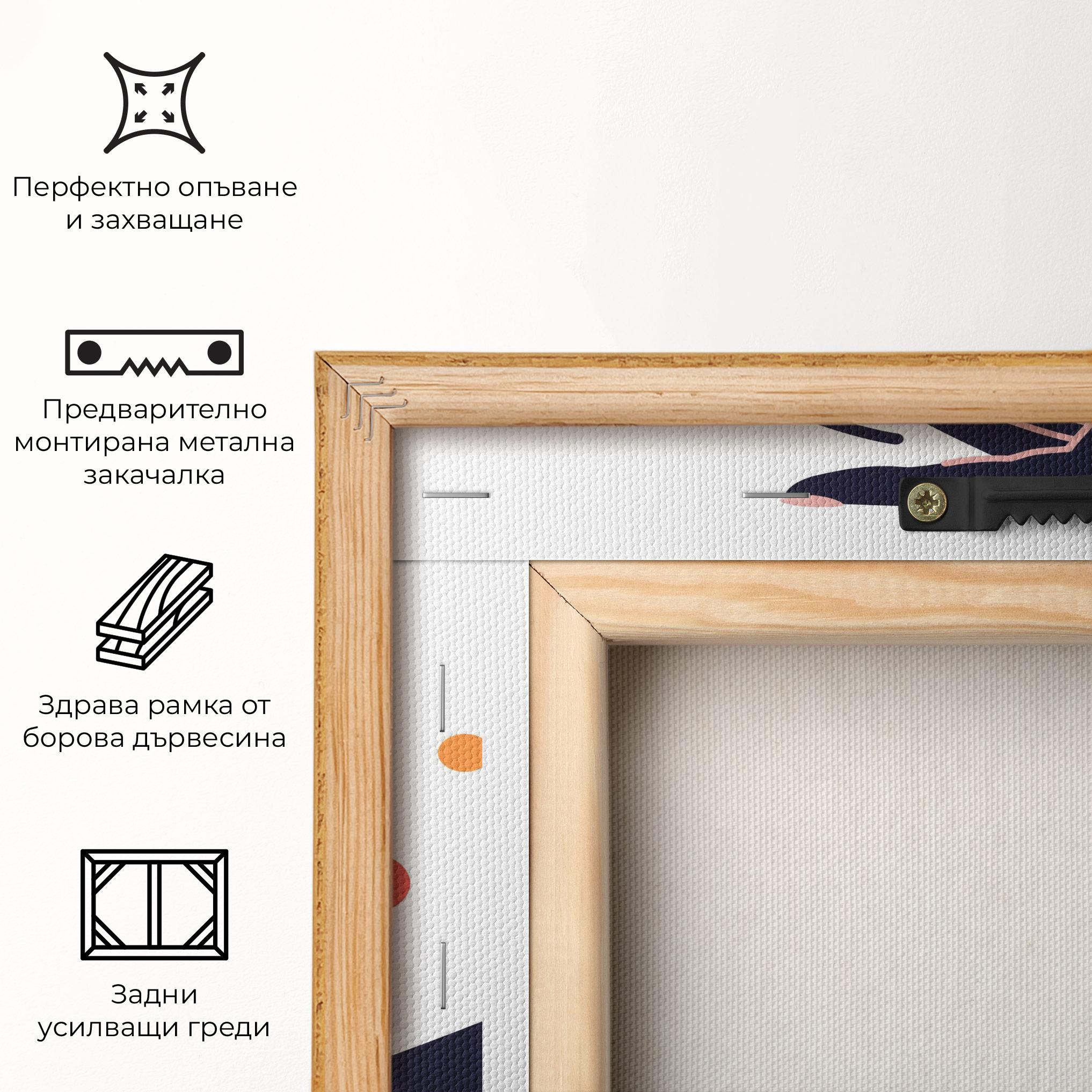 Картина на платно Purple Magic Hands mockup 5