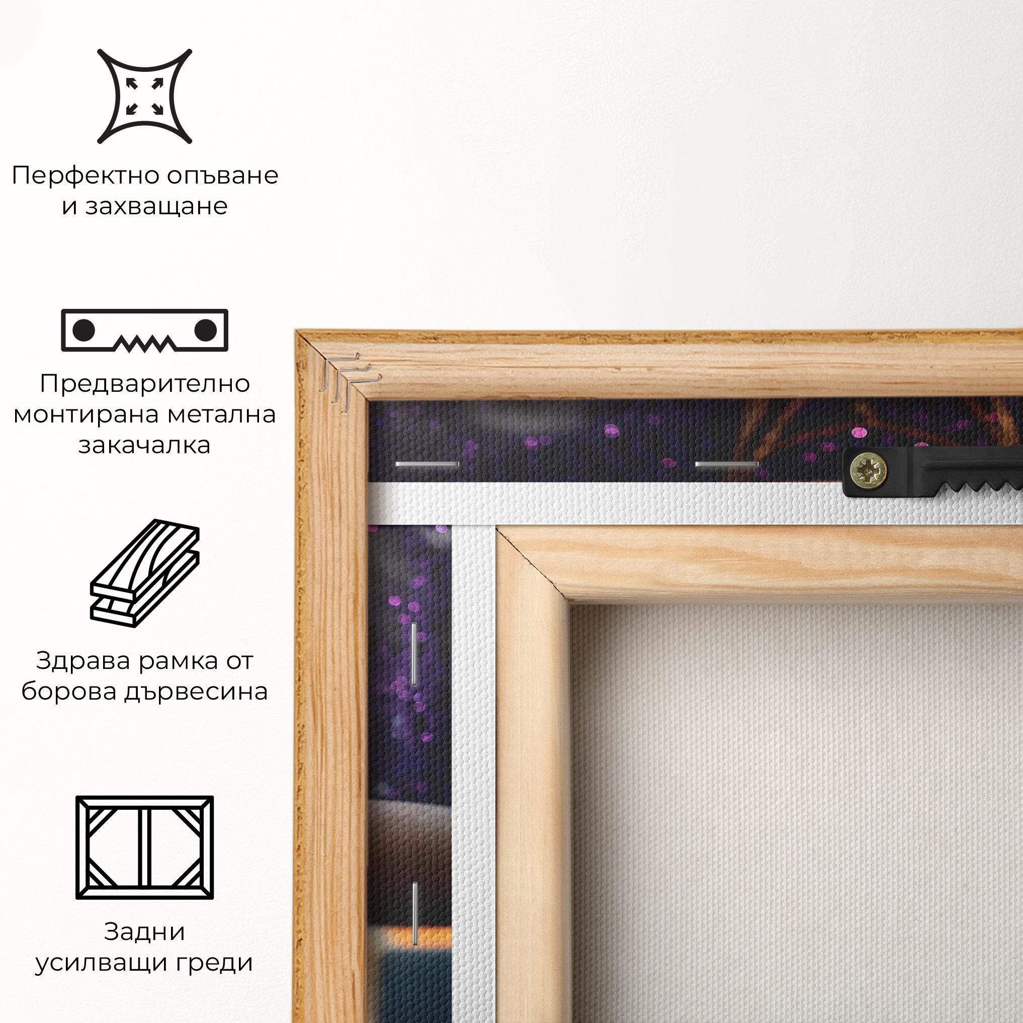 Картина на платно Witch Magic Smoke mockup 5