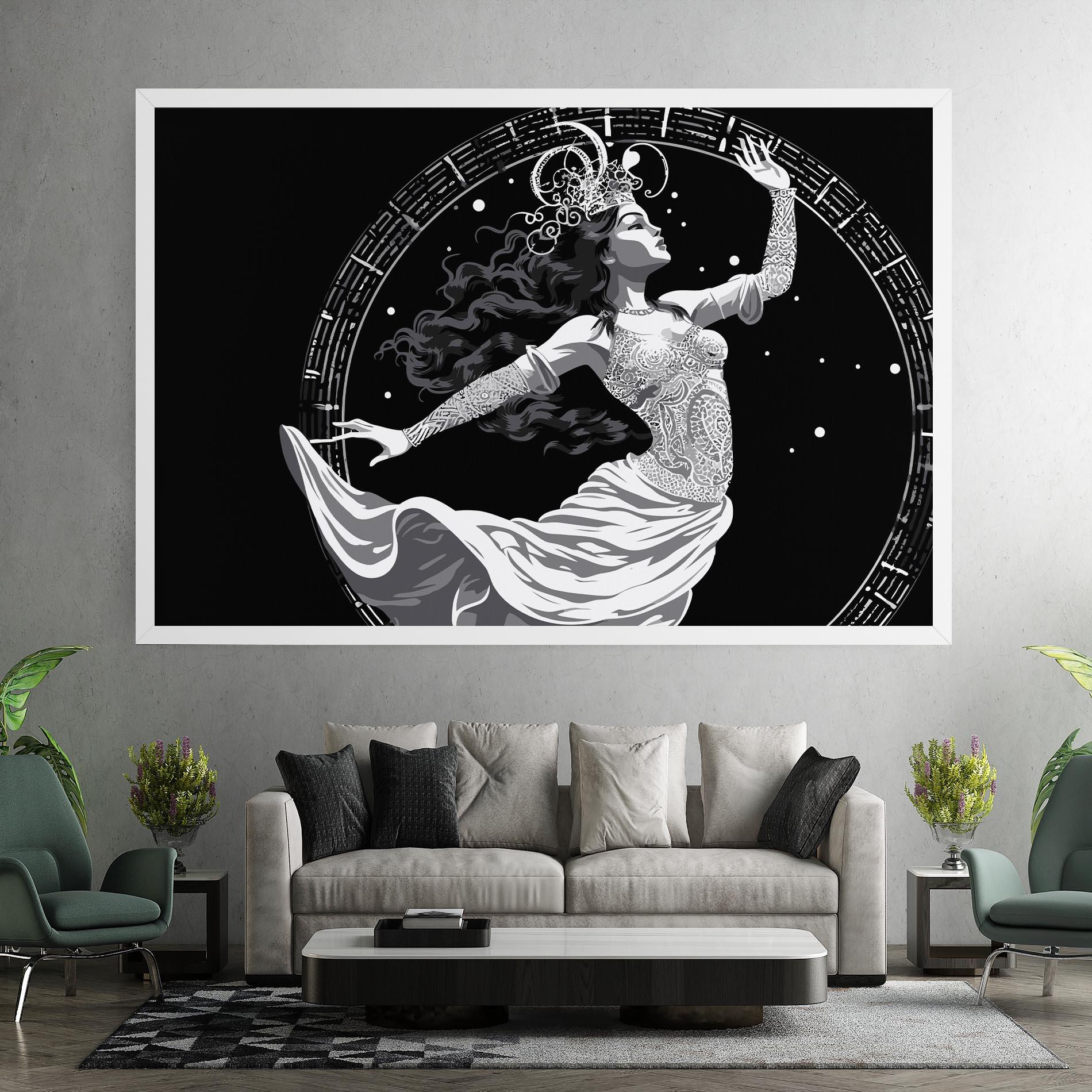 Картина на платно Beautiful Witch mockup 7