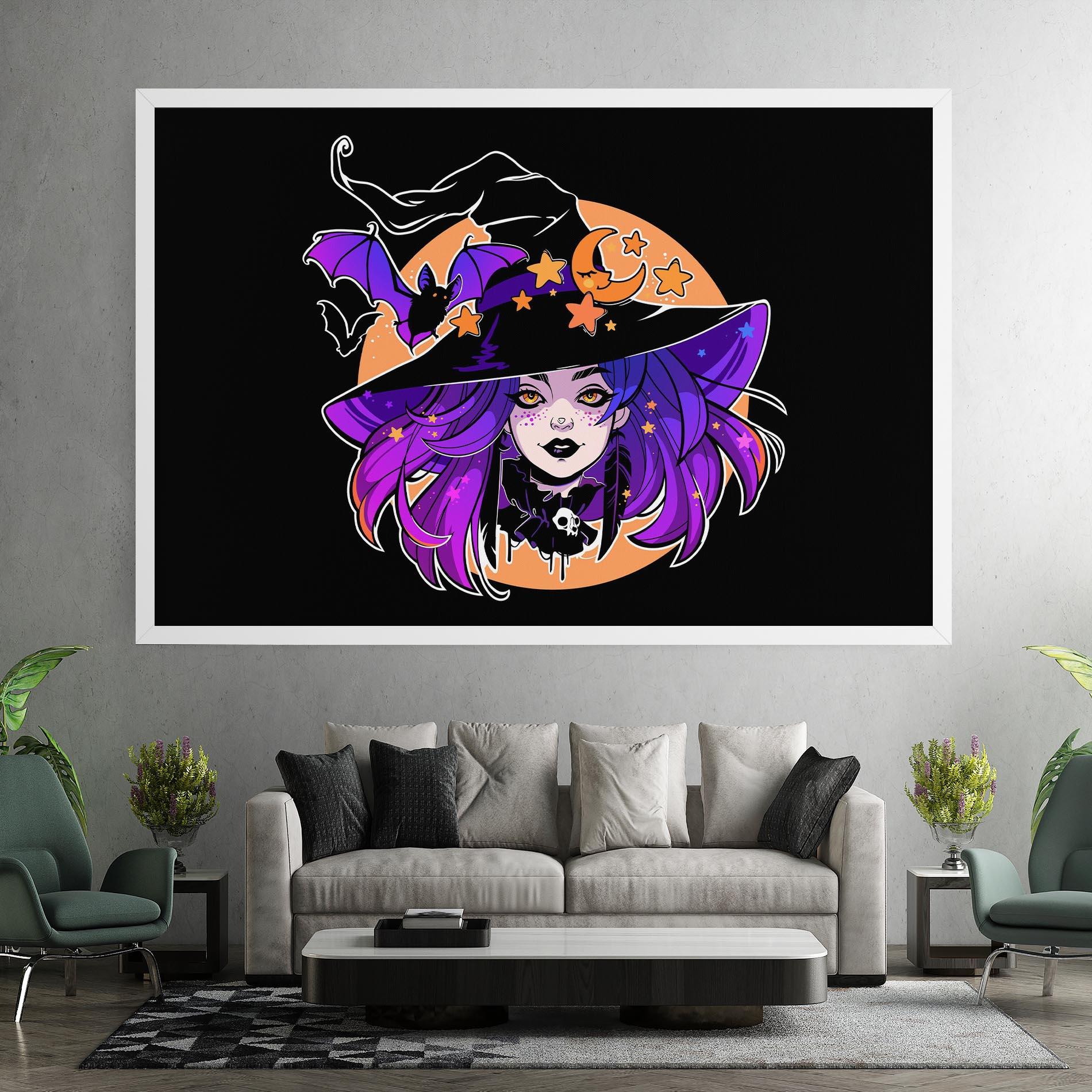 Картина на платно Purple Witch mockup 7