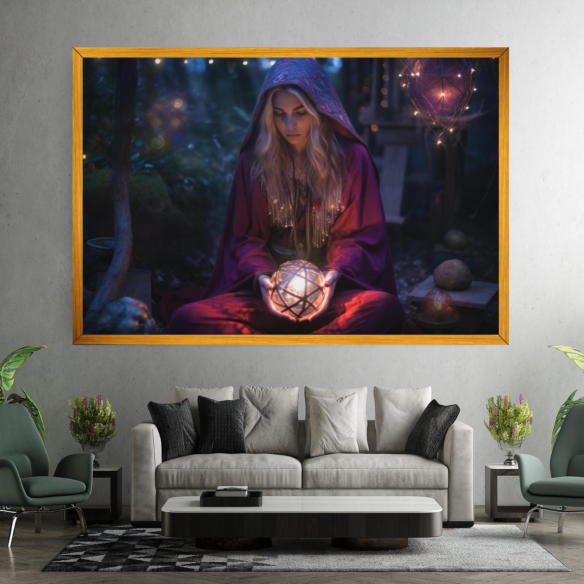 Картина на платно Garden Witch mockup 7