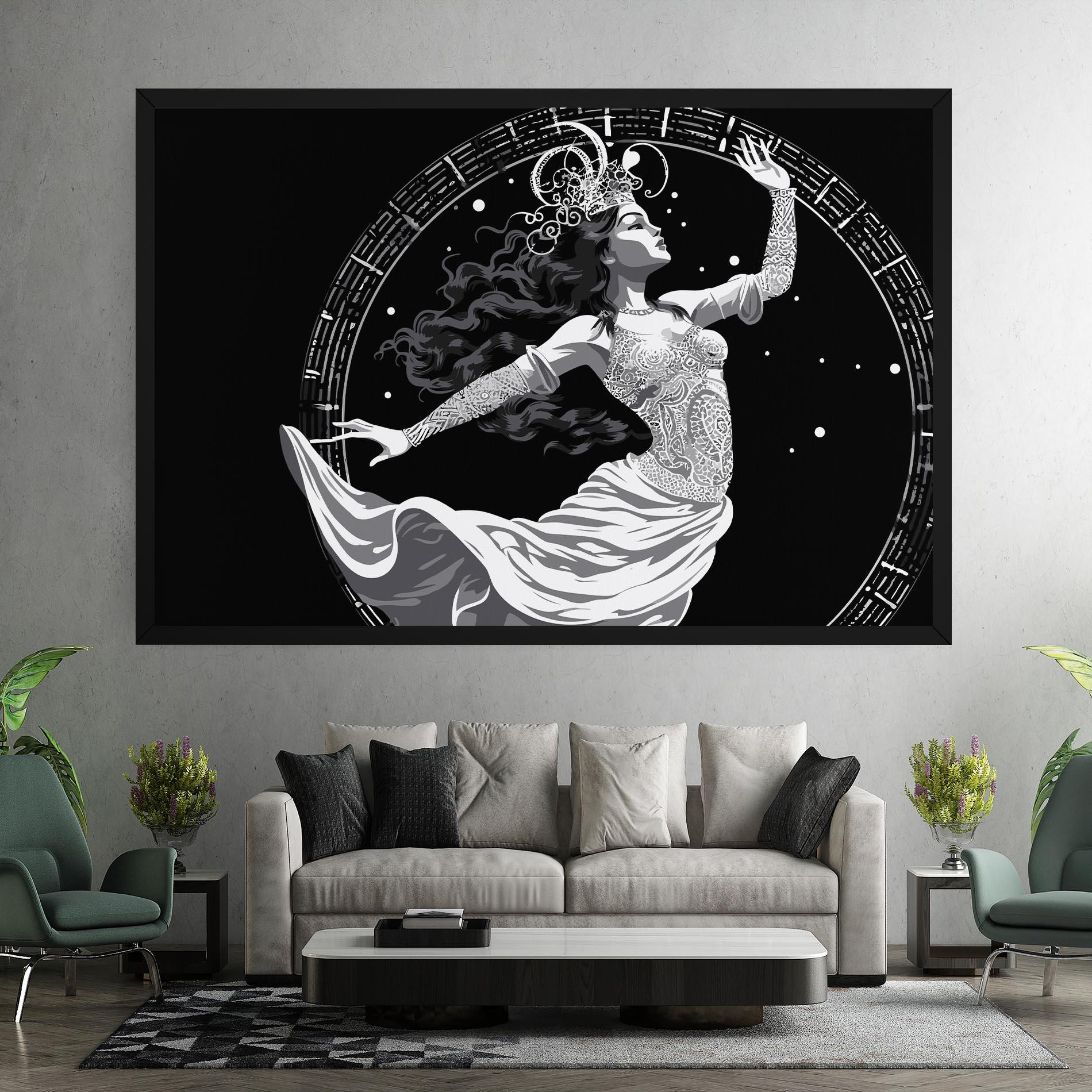 Картина на платно Beautiful Witch mockup 7