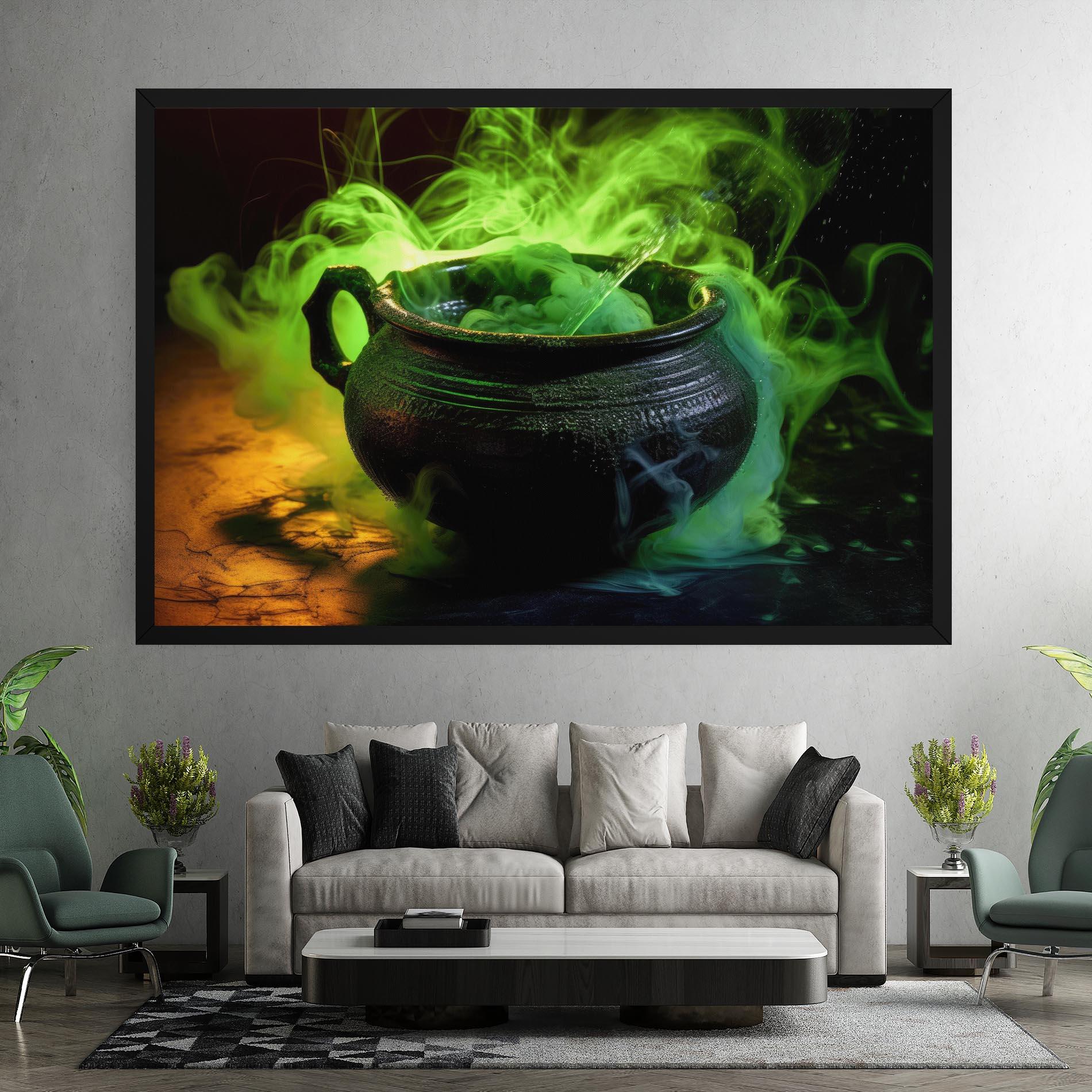 Картина на платно Green Portion mockup 7