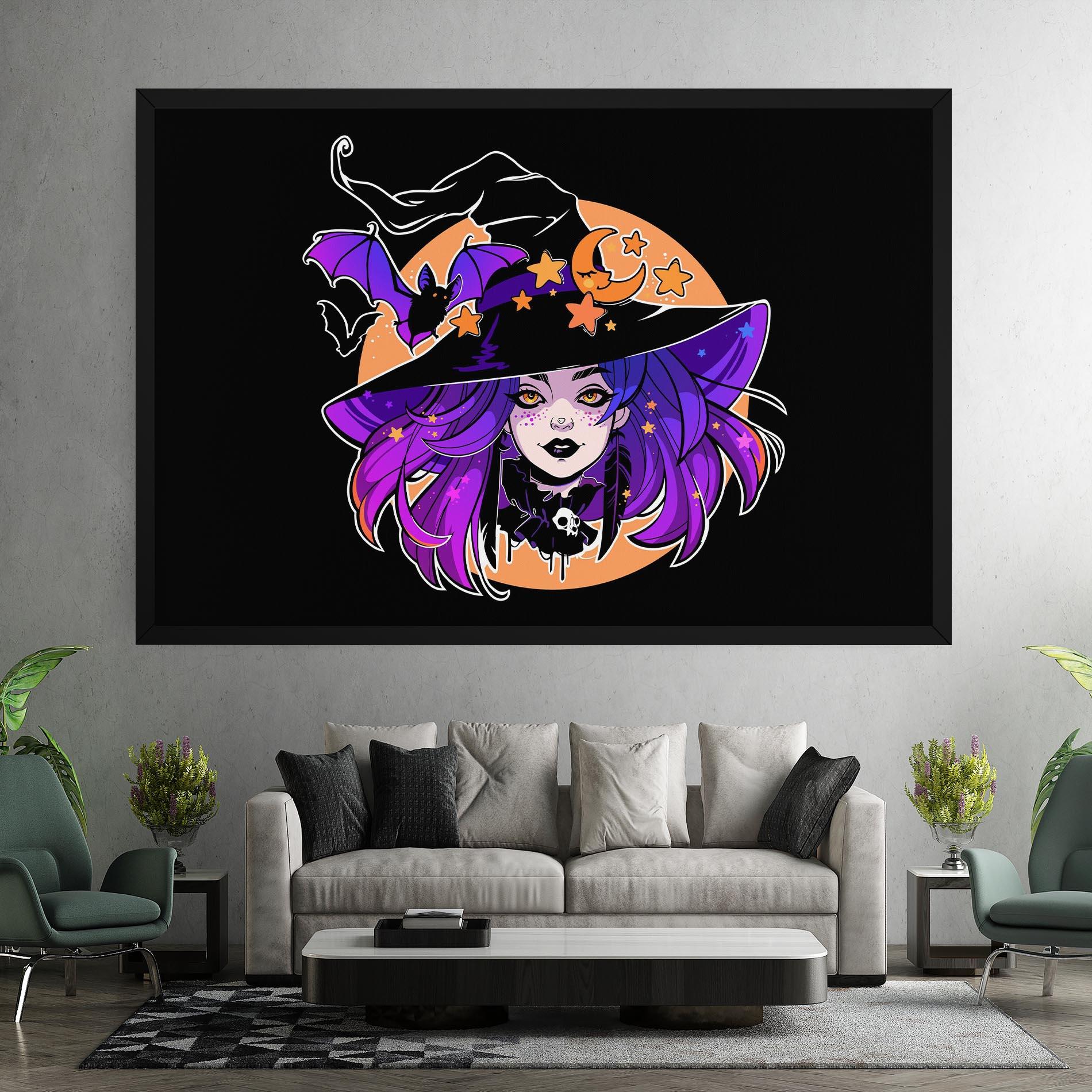 Картина на платно Purple Witch mockup 7