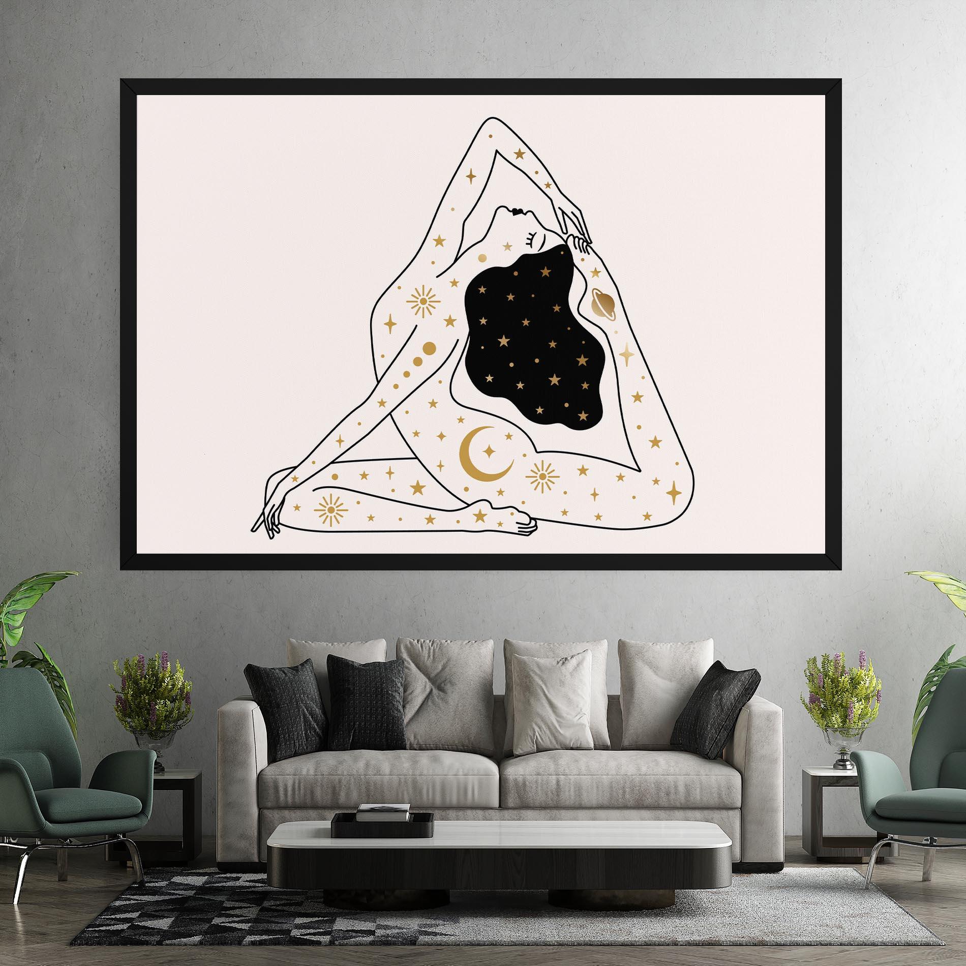 Картина на платно Stars Witch mockup 7