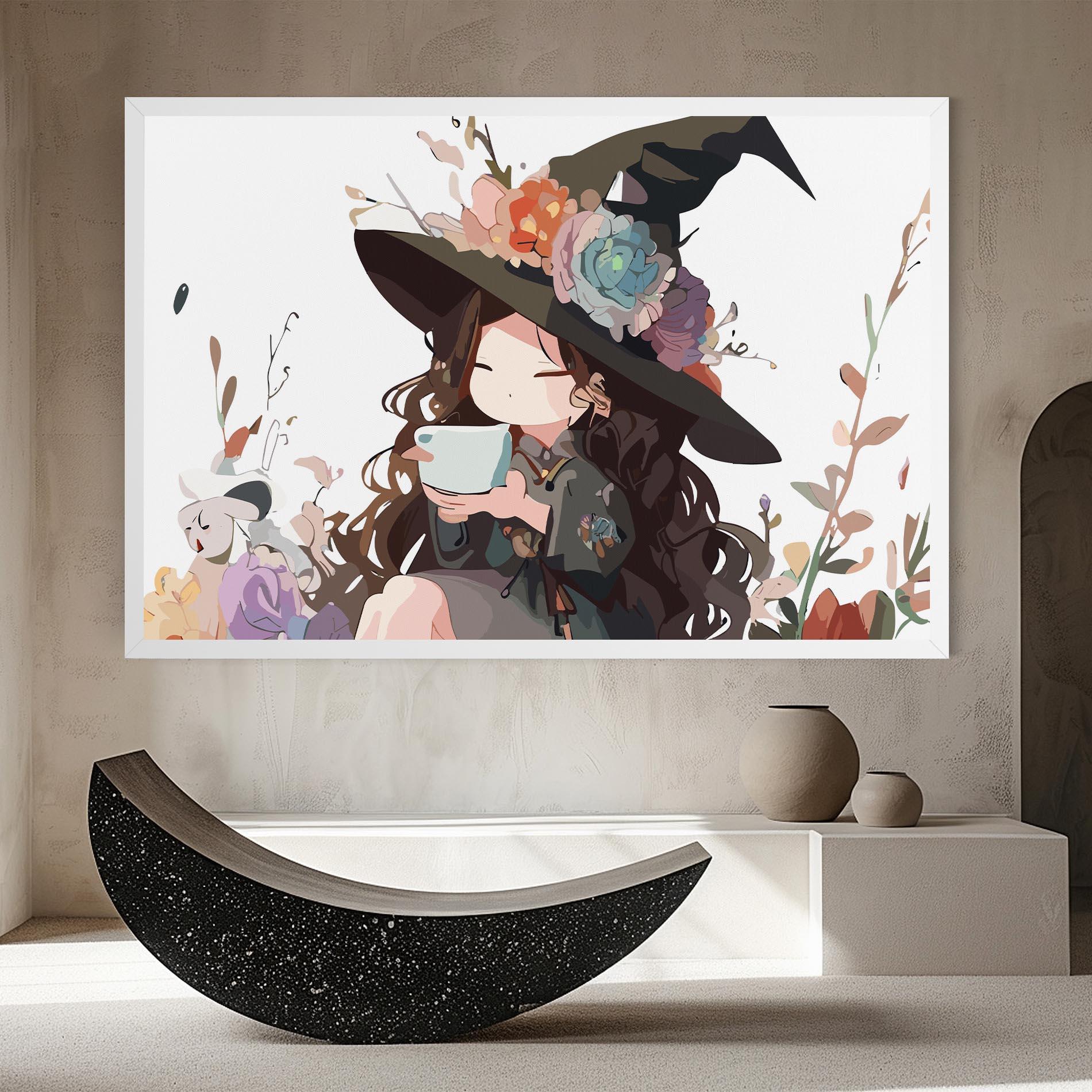 Картина на платно Cute Witch mockup 8