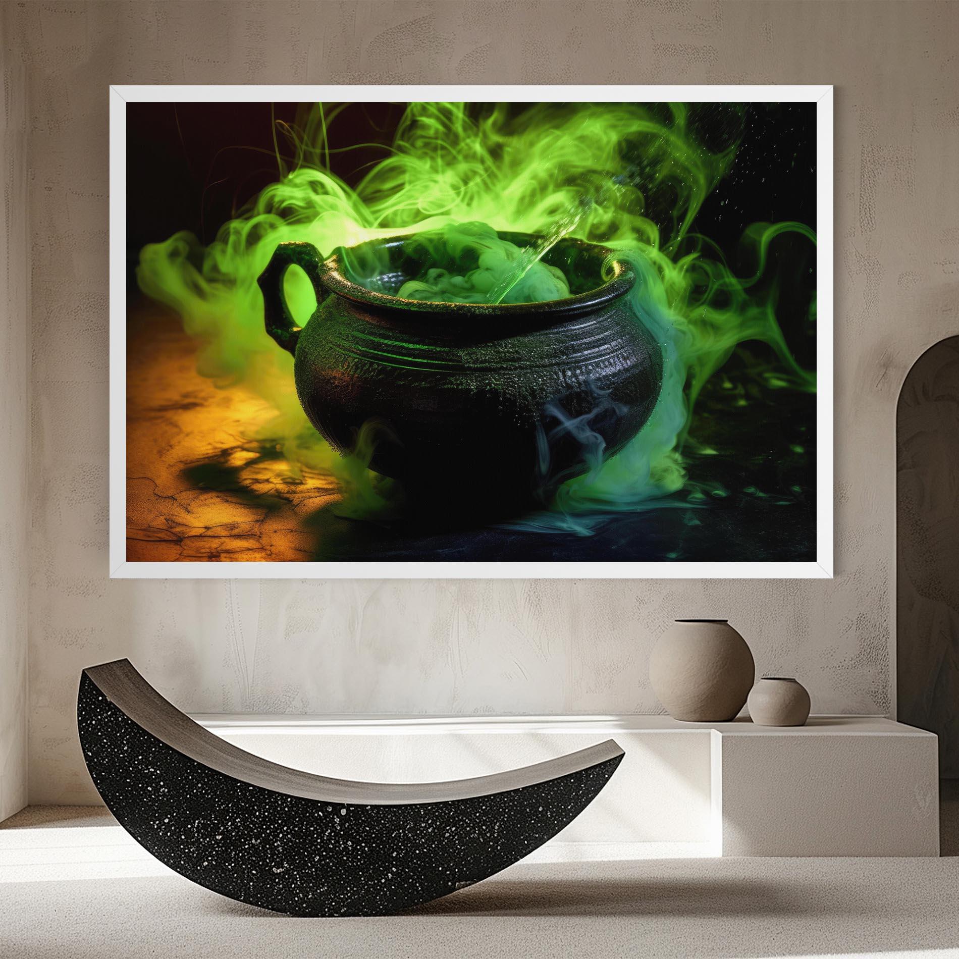 Картина на платно Green Portion mockup 8