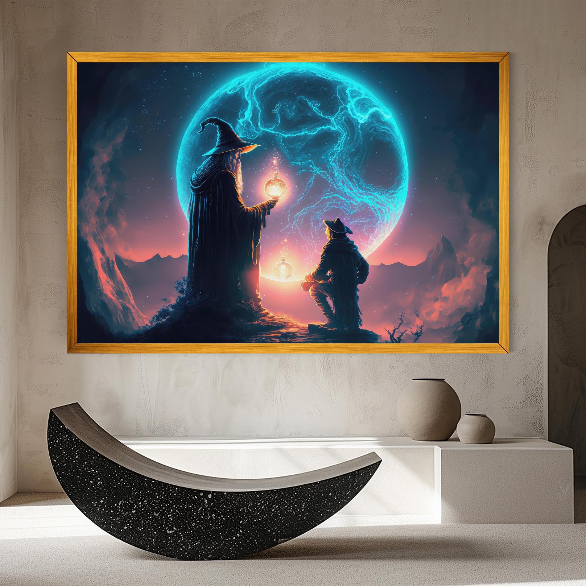 Картина на платно Wizard Magic mockup 8