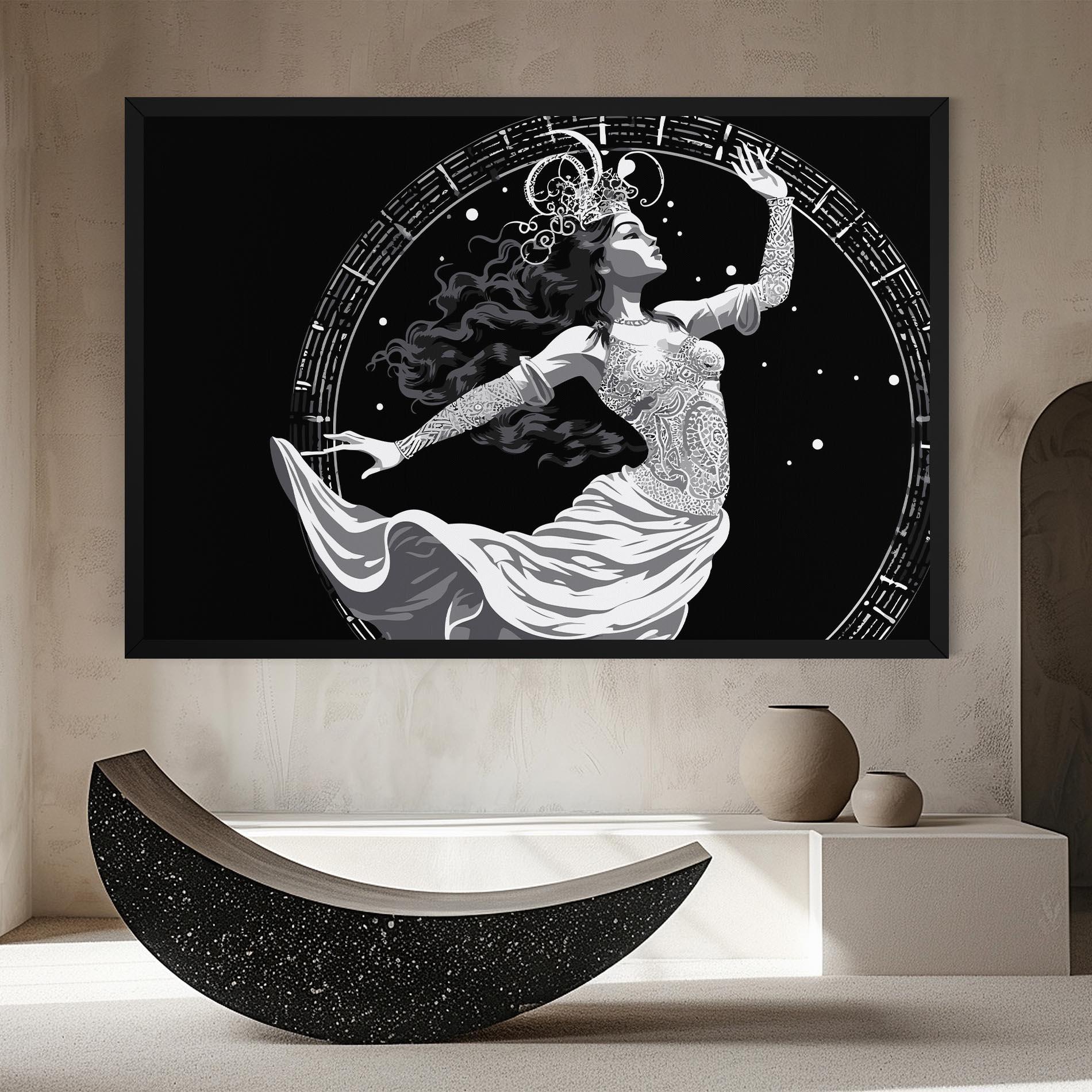 Картина на платно Beautiful Witch mockup 8