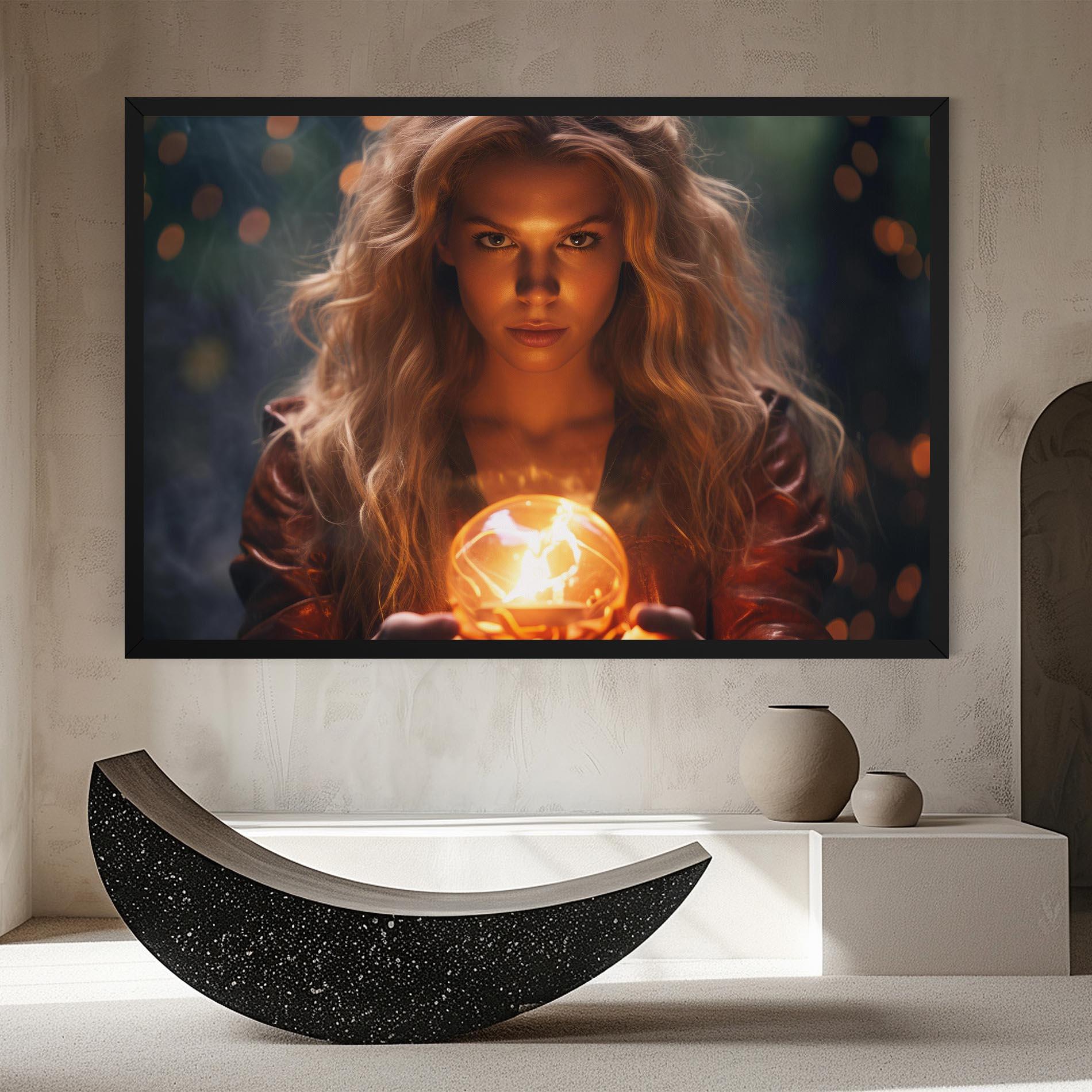 Картина на платно Beautiful Woman Witch mockup 8