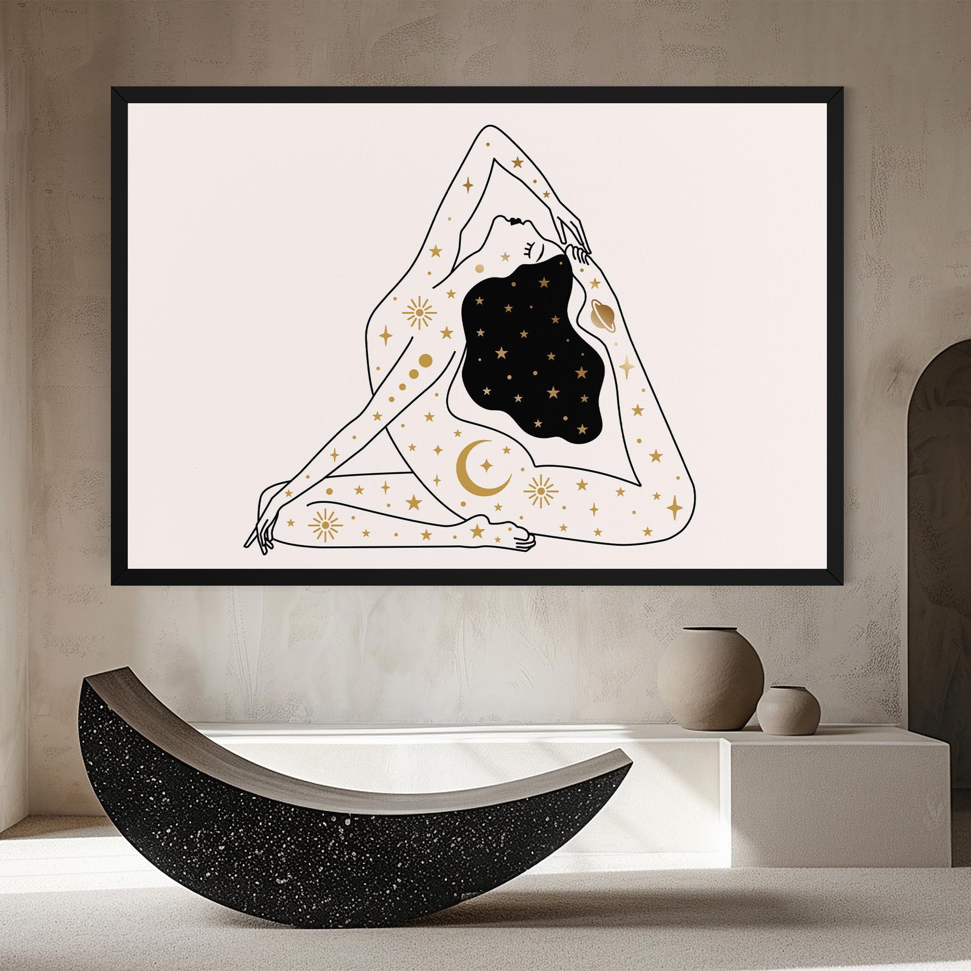 Картина на платно Stars Witch mockup 8